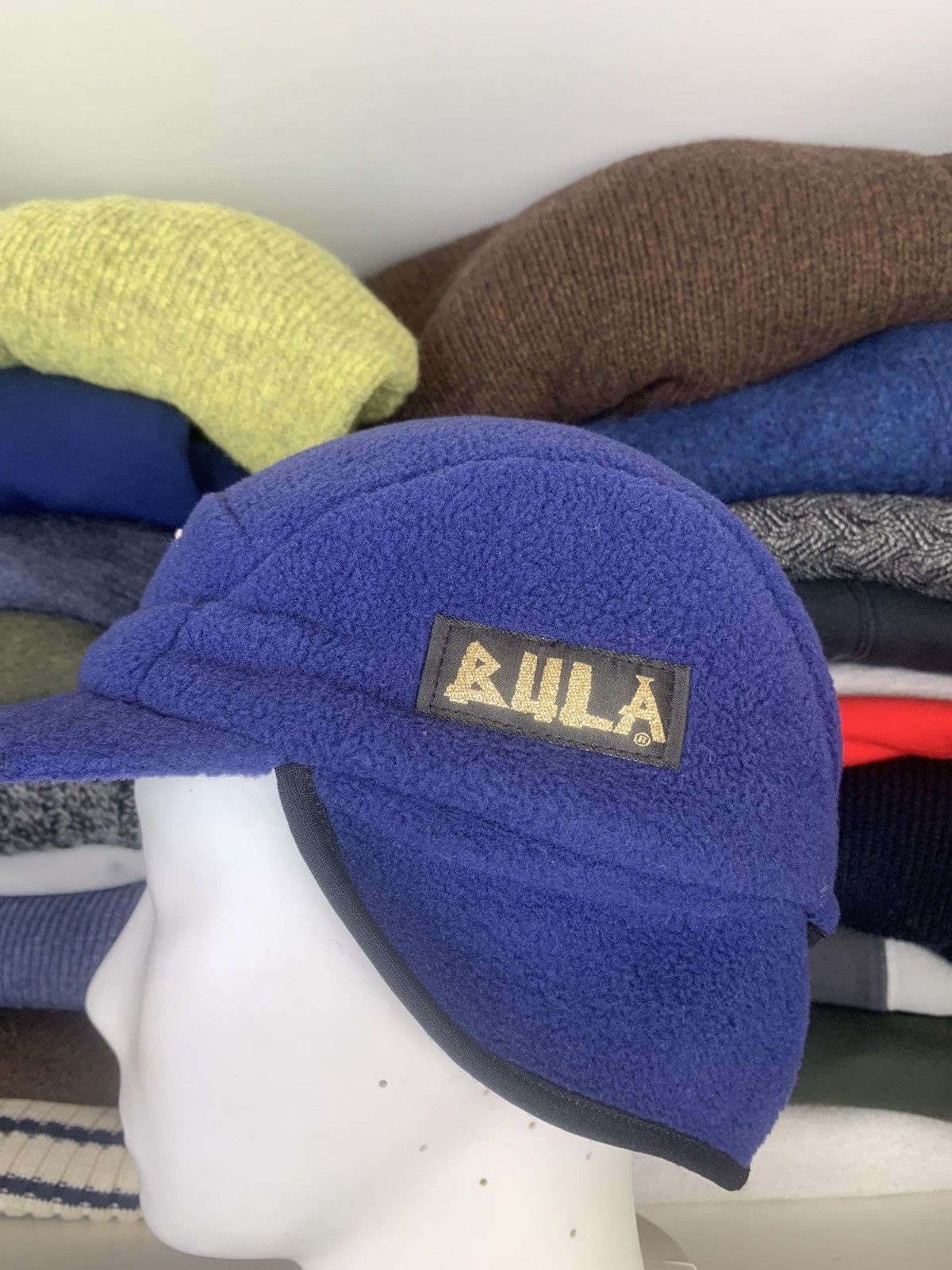 USA Olympics × Vintage Vintage Bula US Ski Team 2 in 1 Fleece Cap Hat Made in USA Size ONE SIZE - 8 Thumbnail
