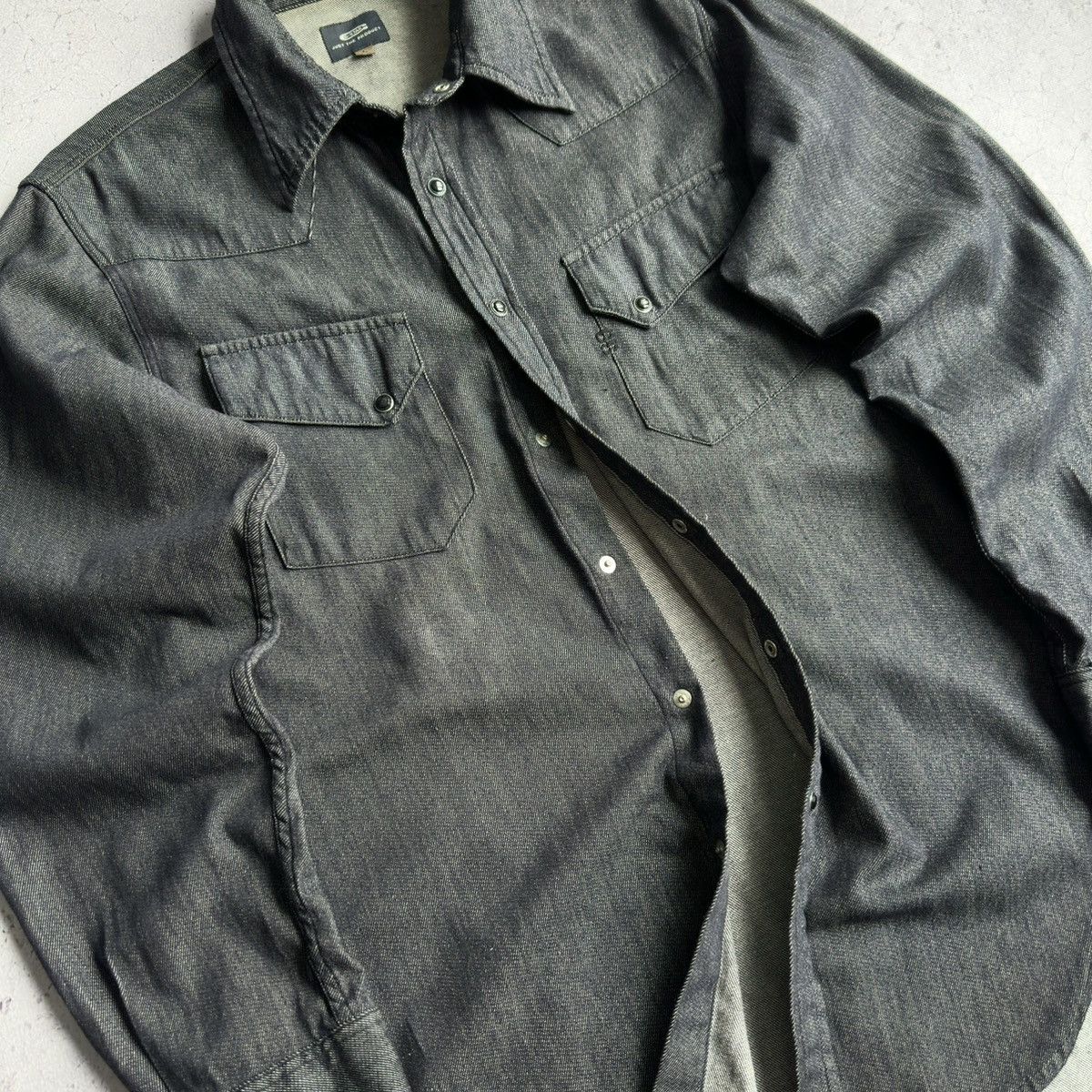 G-Star Vintage G-Star Raw Denim Western Snap Button Shirt Size US L / EU 52-54 / 3 - 4 Thumbnail