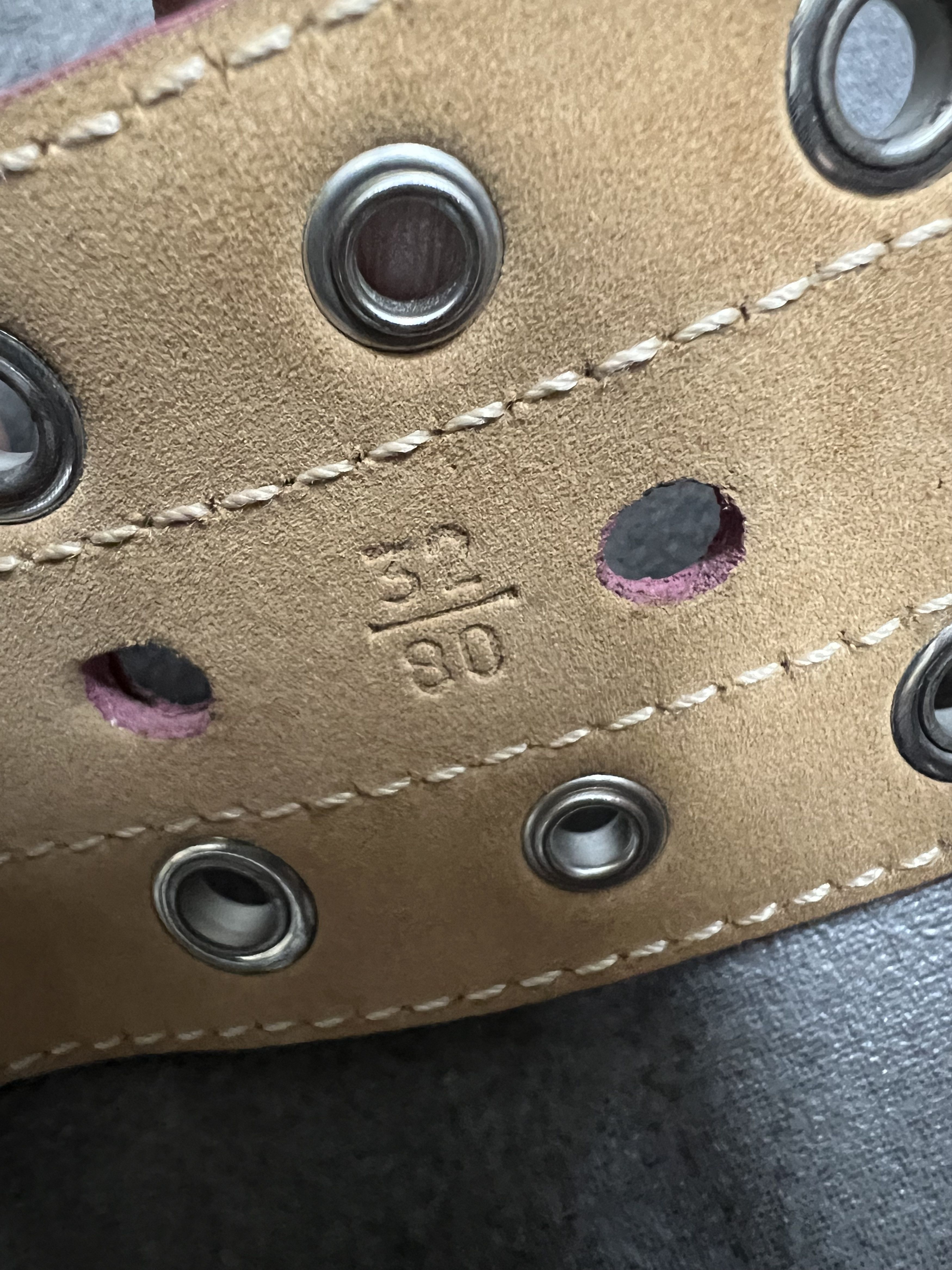 Prada Prada pink suede y2k Leather Belt Size ONE SIZE - 4 Thumbnail