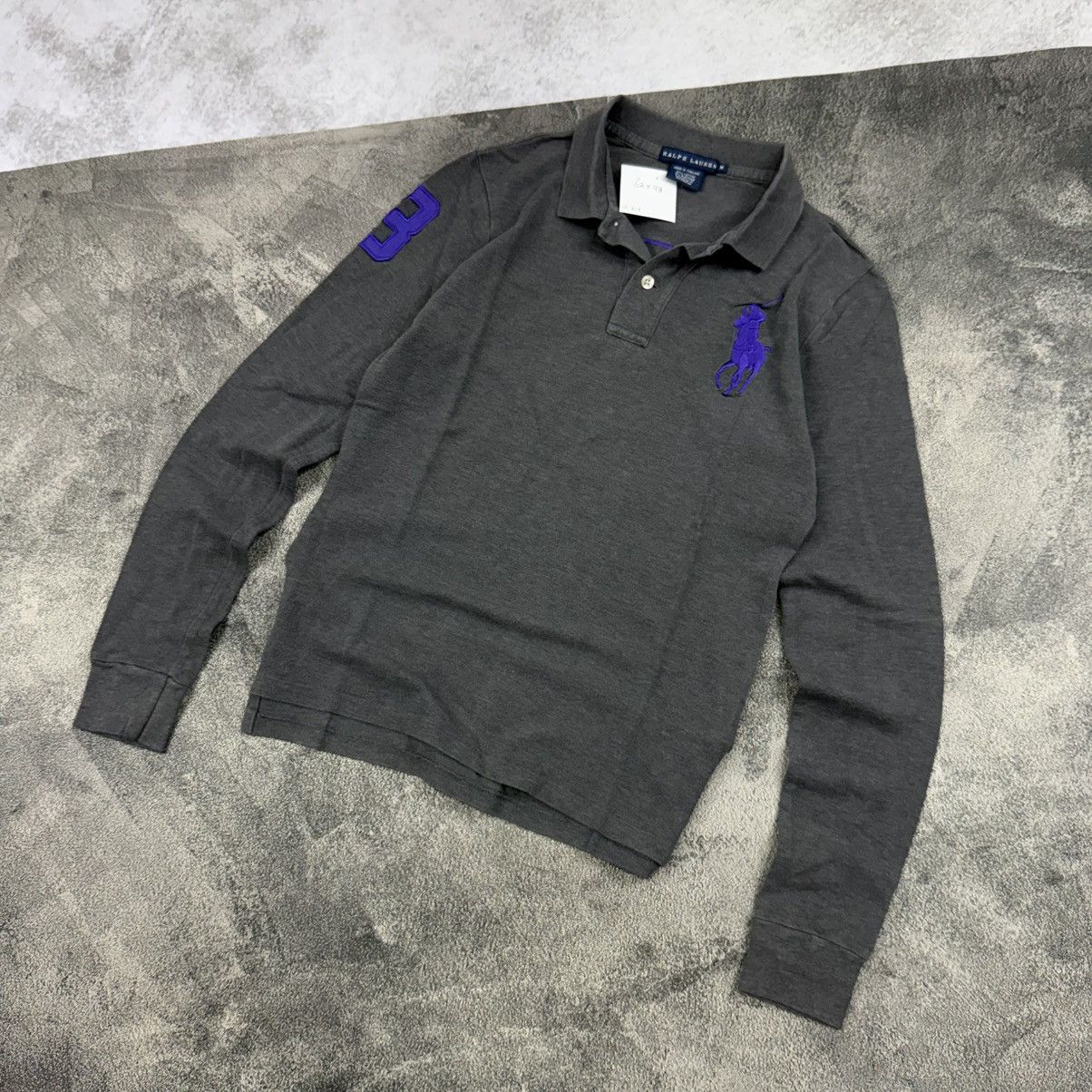 Polo Ralph Lauren POLO RALPH LAUREN grey long poloshirt Size US M / EU 48-50 / 2 - 2 Thumbnail
