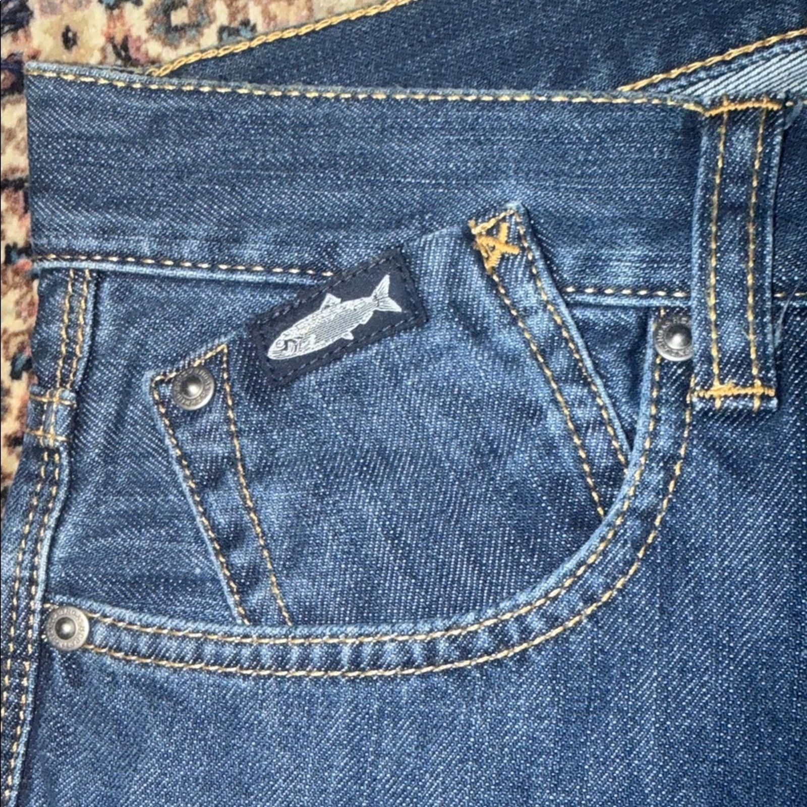 & Other Stories Herringbone Sydney Men's Classic Blue Jeans Size 38 Size US 38 / EU 54 - 5 Thumbnail