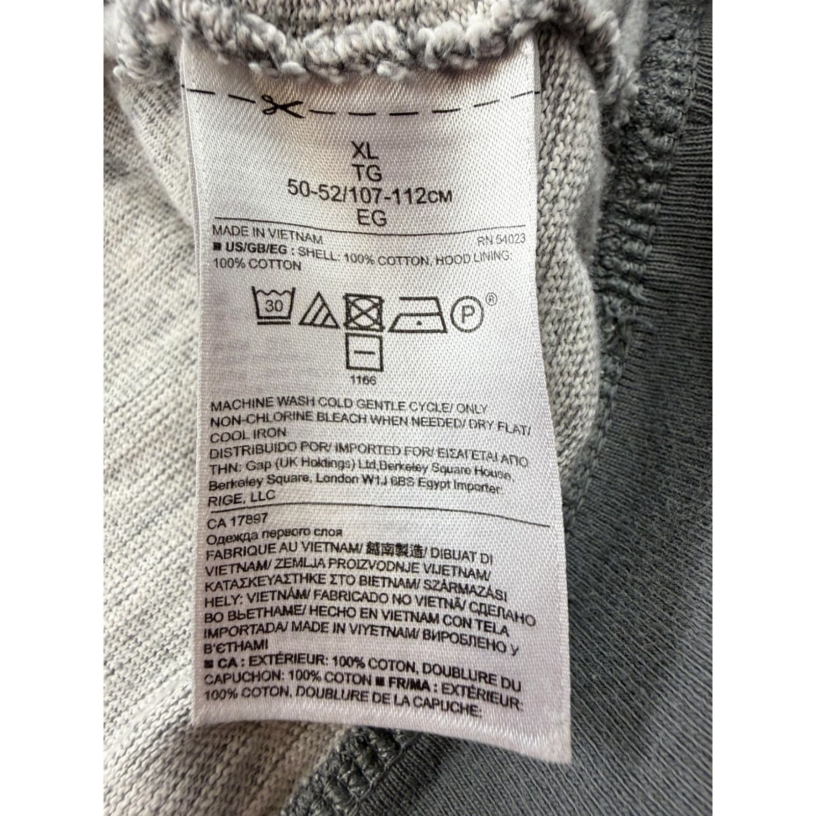 Banana Republic Banana Republic Hoodie Sweatshirt Mens XL Gray Henley Knit Pullover Pockets Size US XL / EU 56 / 4 - 6 Thumbnail