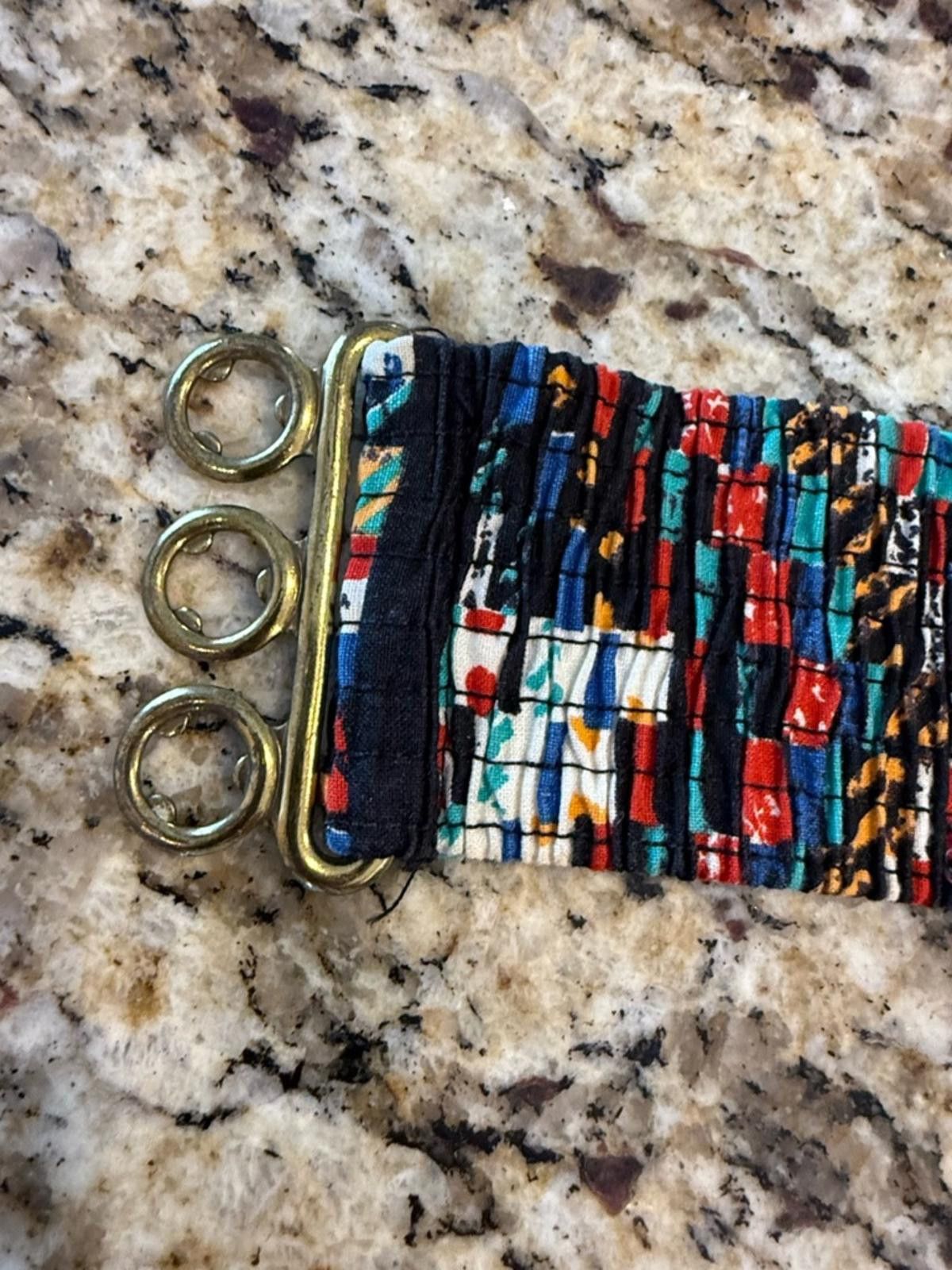 Other Boho multicolored versatile stretch belt gold tone hooks Size ONE SIZE - 3 Thumbnail