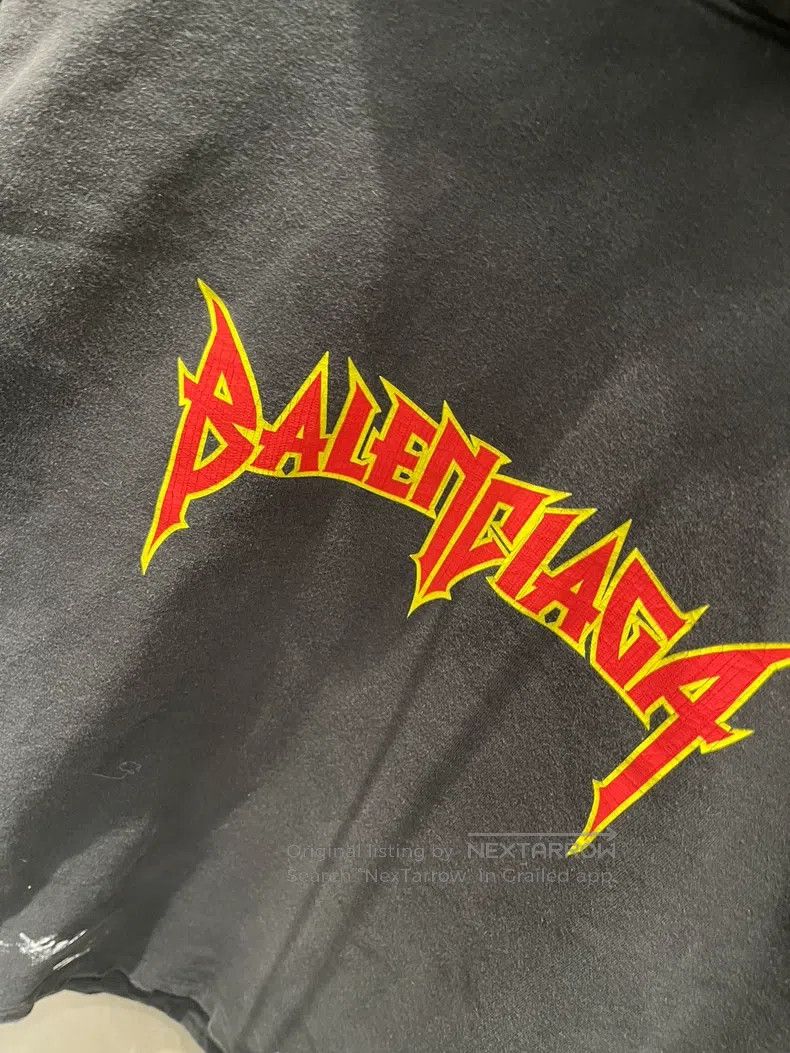 Balenciaga Balenciaga Flame text hoodie Size US XXS / EU 40 - 3 Thumbnail