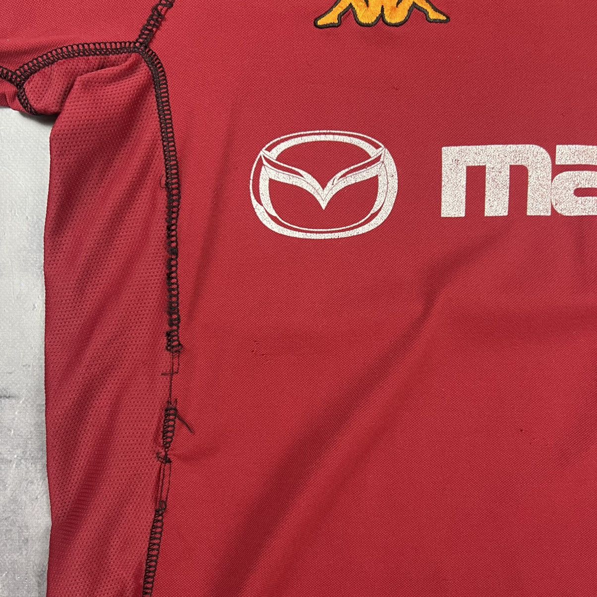 Kappa Rare! AS Roma Kappa Soccer Jersey Shirt Vintage 00s Size US L / EU 52-54 / 3 - 7 Thumbnail