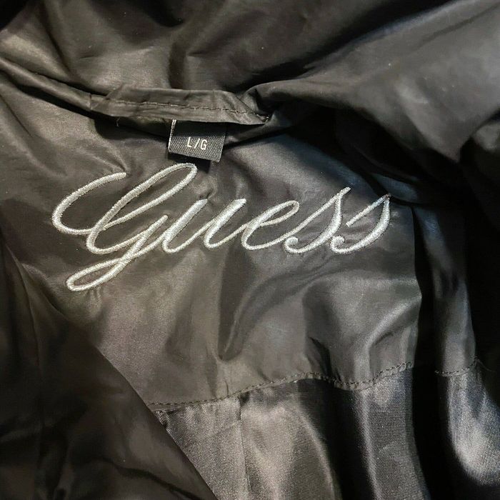 Guess Guess Jacket Womens Large Black Quilted Puffer Down Coat | Grailed