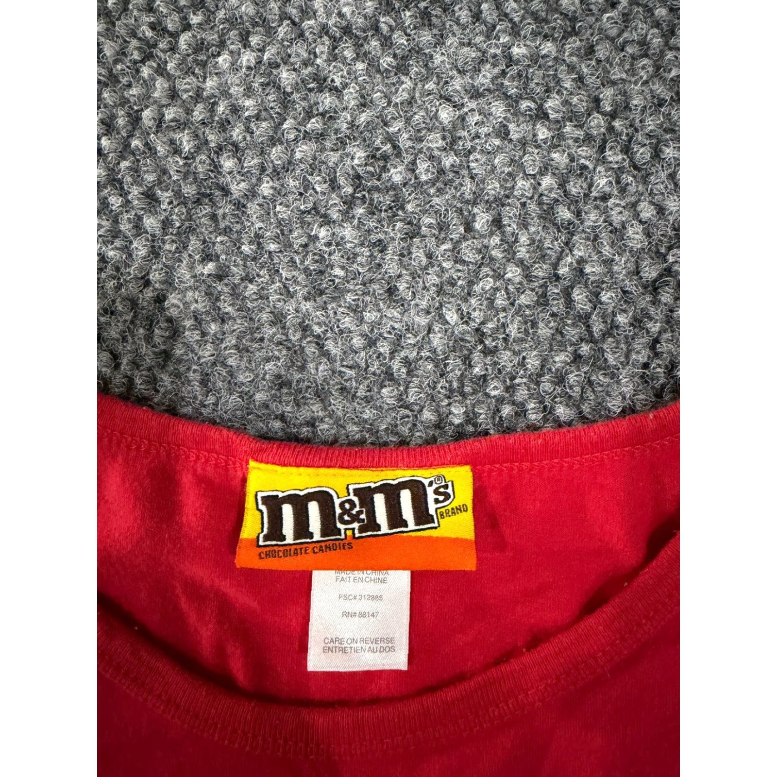 Vintage M&M's Nightgown Womens 1X Red Graphic Cartoon Sleep Shirt Lounge Pajama Top Knit Cotton Short Sleeve Camisole Style Lightweight Size XL / US 12-14 / IT 48-50 - 4 Thumbnail