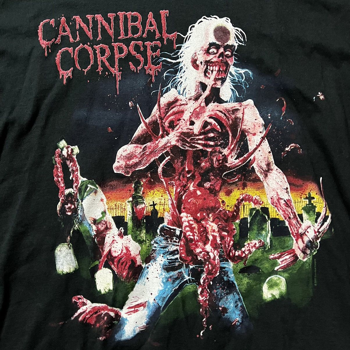 Band Tees × Vintage Vintage ‘02 Cannibal Corpse Eaten Back To Life Band T-Shirt Size US XL / EU 56 / 4 - 4 Thumbnail