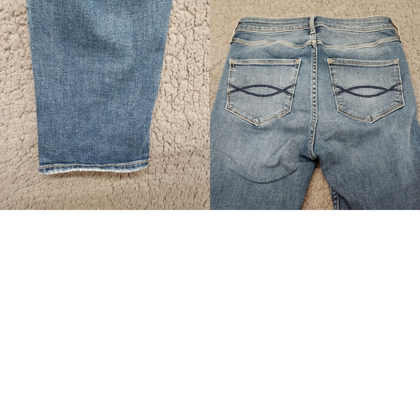 Abercrombie & Fitch Abercrombie & Fitch Skinny Jeans Womens 4L Blue Denim A&F Actual 26x31 Size 27" / US 4 / IT 40 - 10 Thumbnail