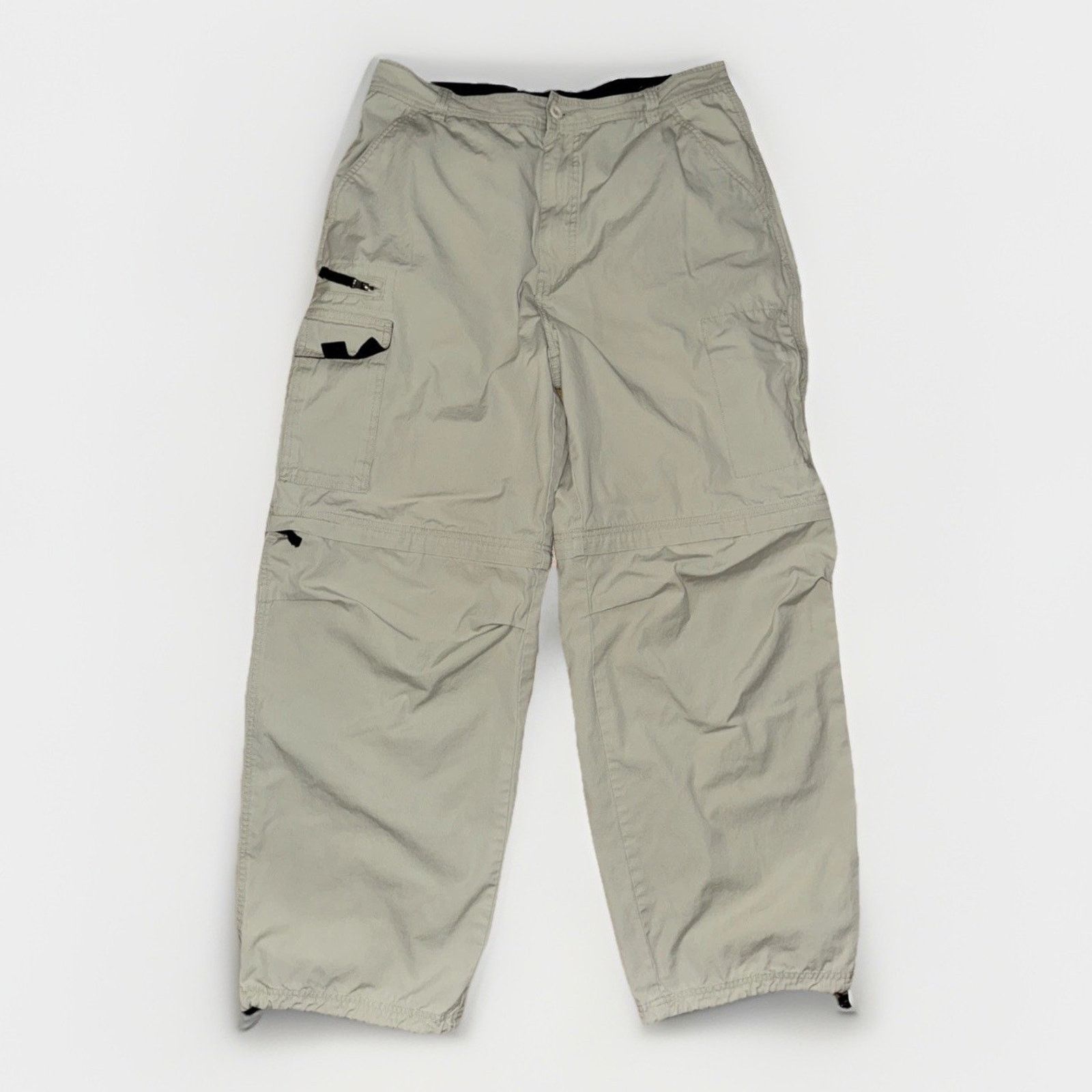 Vintage Vintage Plugg Convertible Cargo Pants Tan 36x32 Size US 36 / EU 52 - 1 Thumbnail