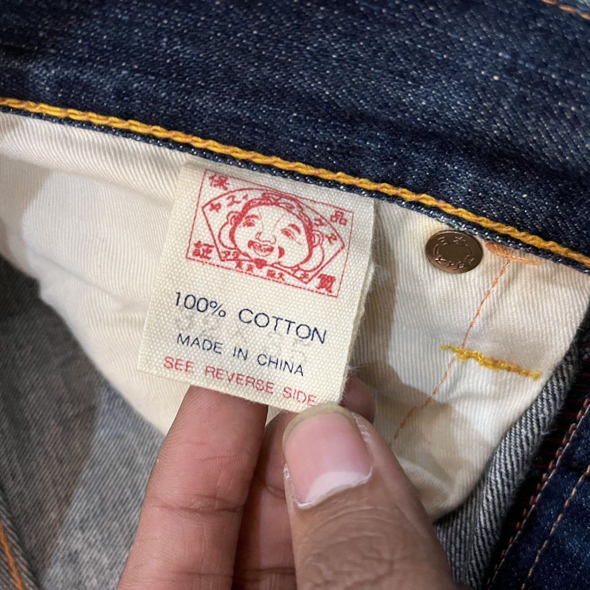 Evisu × Japanese Brand Vintage Evisu Selvedge Lot 2001 32x35 Logo Denim Pants Size US 32 / EU 48 - 7 Thumbnail