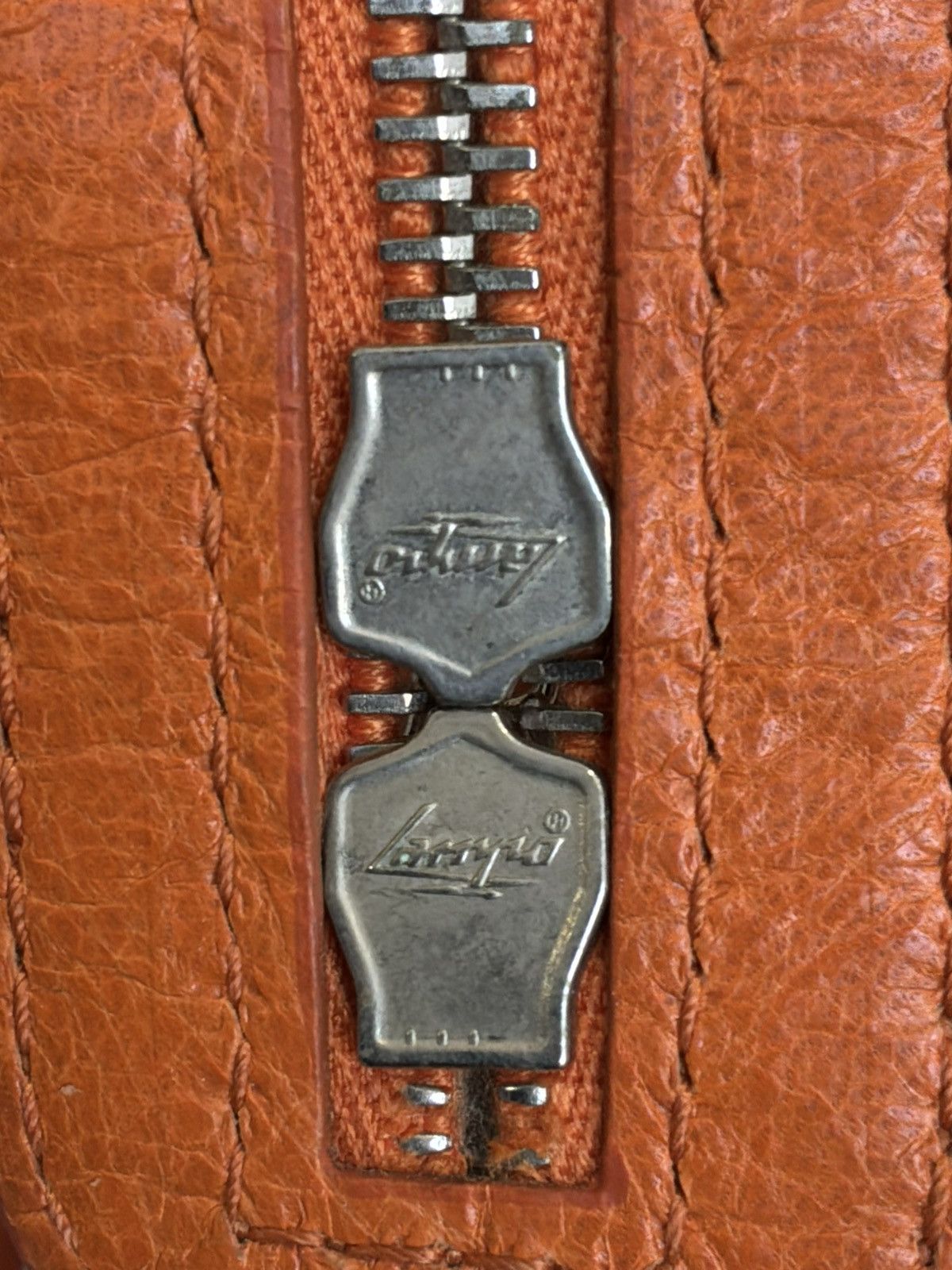 Balenciaga - Motorcyle Town - Orange Lambskin Crossbody Bag