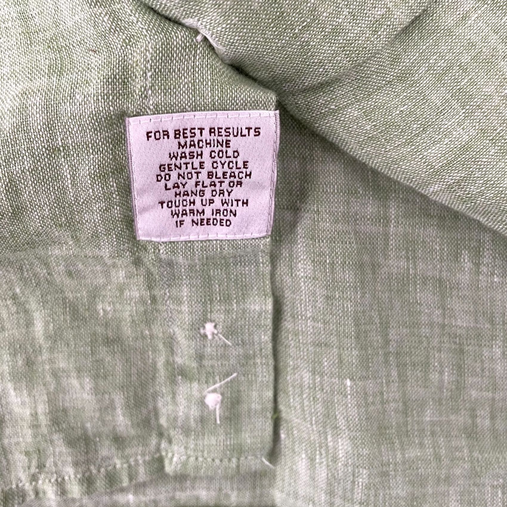 Peter Millar Peter Millar Shirt Adult Large Green Linen Button Up Short Sleeve Preppy Mens L Size US L / EU 52-54 / 3 - 5 Thumbnail