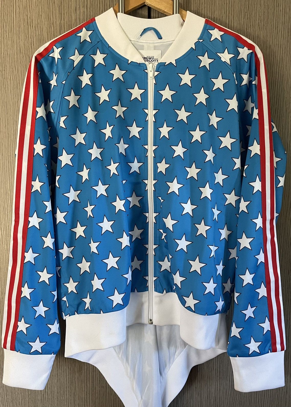 Adidas × Jeremy Scott ARCHIVE Adidas x Jeremy Scott Stars & Stripes Tail Jacket Size US M / EU 48-50 / 2 - 1 Thumbnail