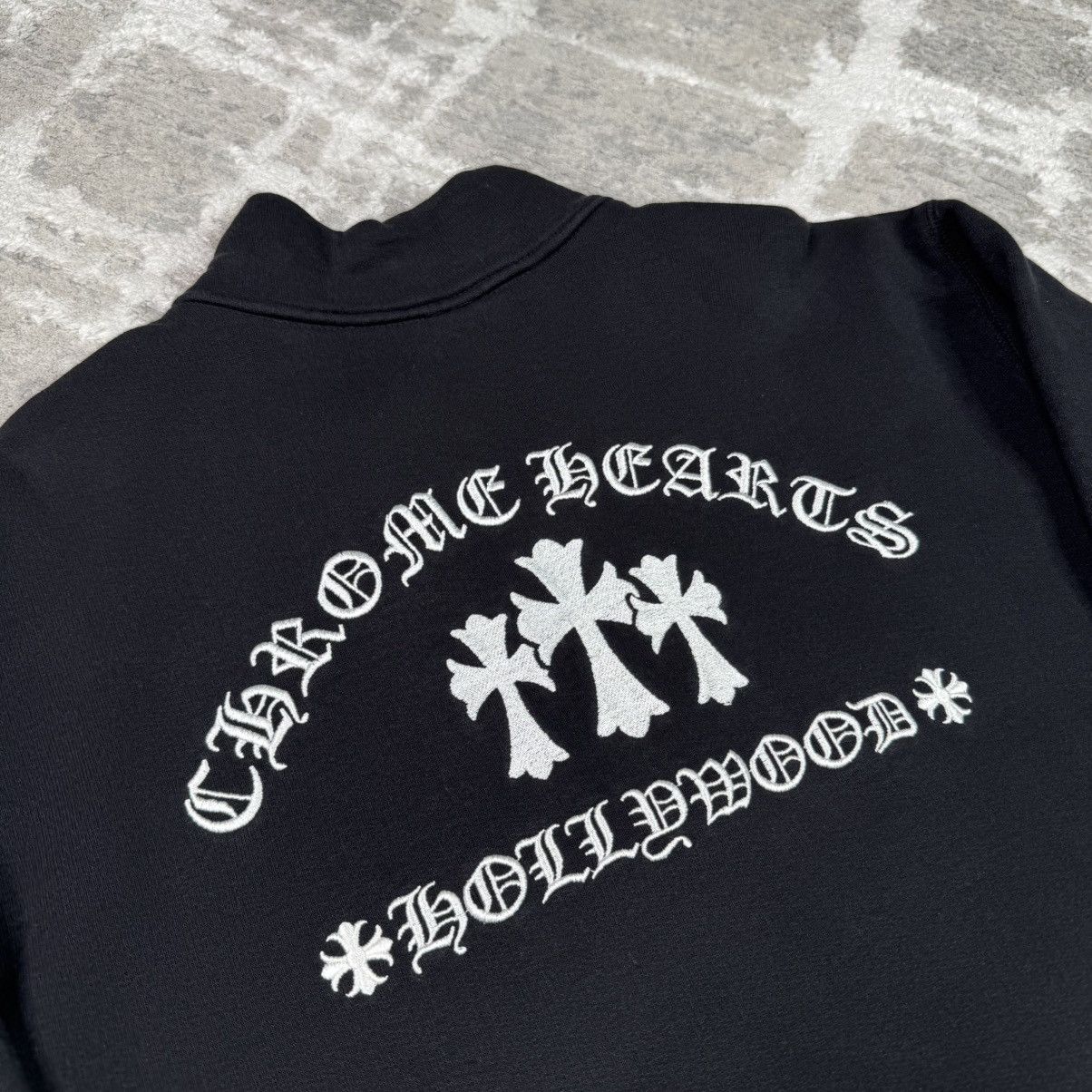 Chrome Hearts King taco triple cross embroidered quarter zip pullover Size US XXL / EU 58 / 5 - 7 Thumbnail
