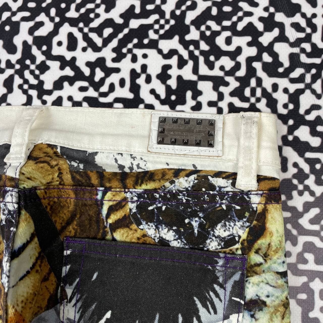 Philipp Plein Vintage Y2K Philipp Plein Tiger Animal Jeans Luxury Style Size 28" / US 6 / IT 42 - 15 Thumbnail