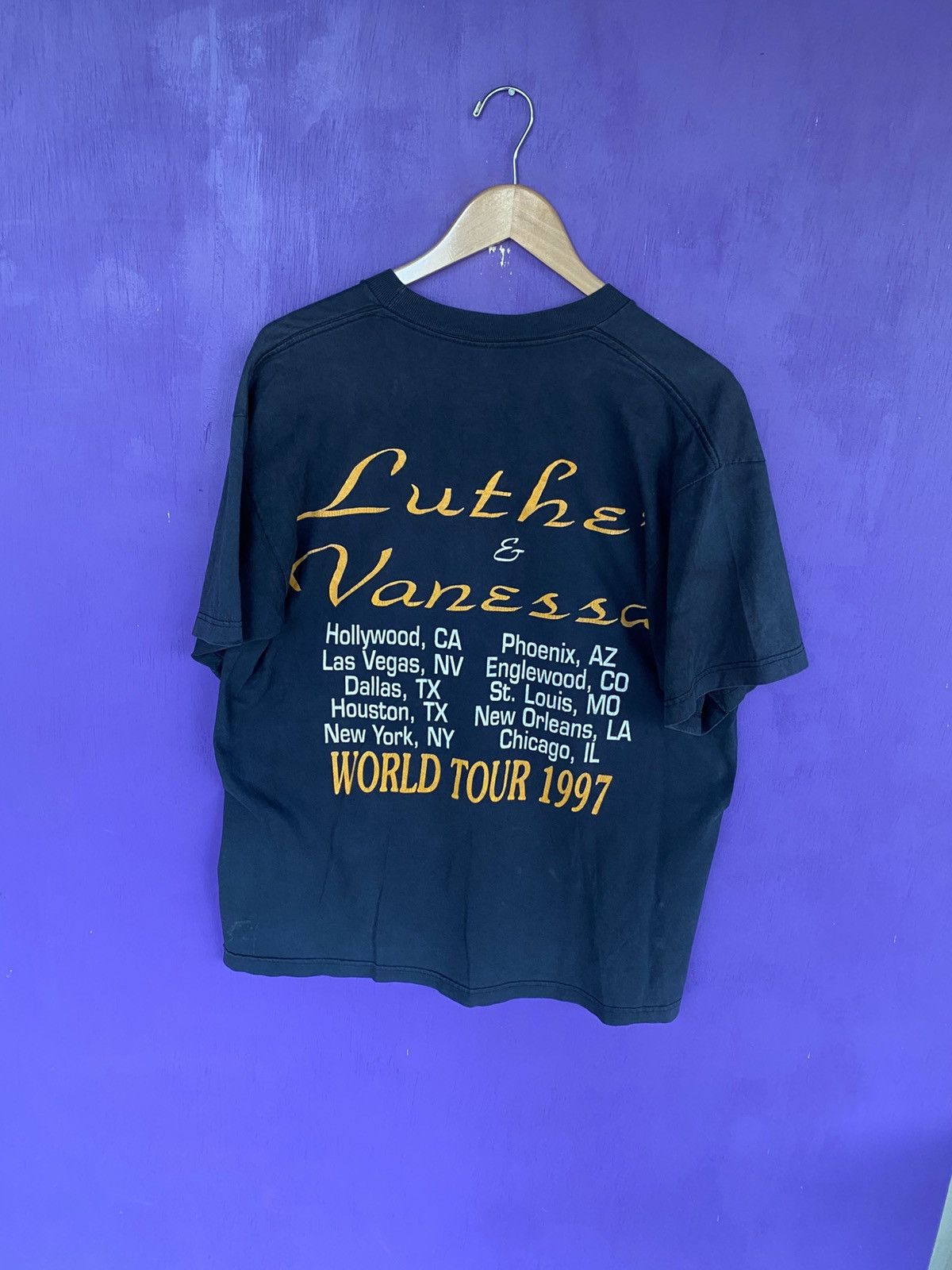 Band Tees Vintage 1997 Luther Van Dross & Vanessa Williams tour tee Size US XL / EU 56 / 4 - 2 Thumbnail