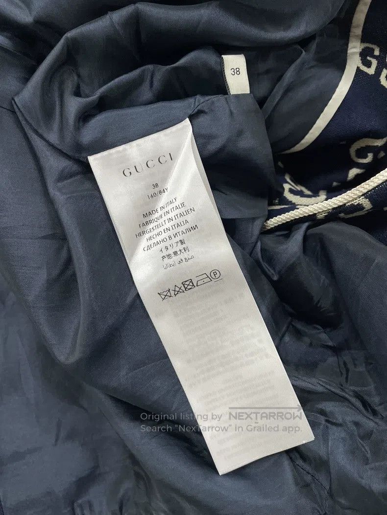 Gucci Gucci Blue full logo full double G coat jacket Size XS / US 0-2 / IT 36-38 - 5 Thumbnail