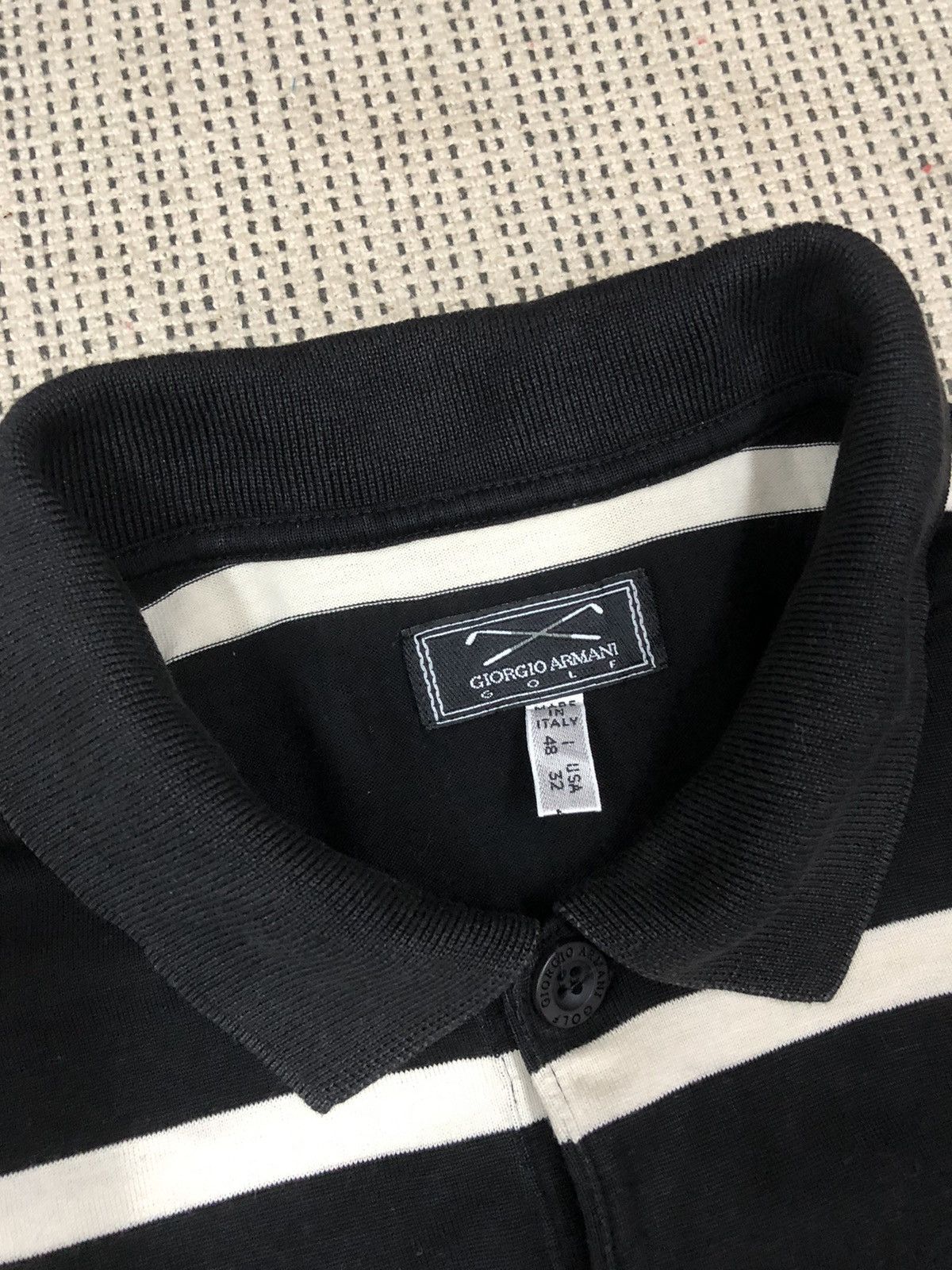 Giorgio Armani GIORGIO ARMANI STRIPE POLO TEE Size US L / EU 52-54 / 3 - 5 Thumbnail