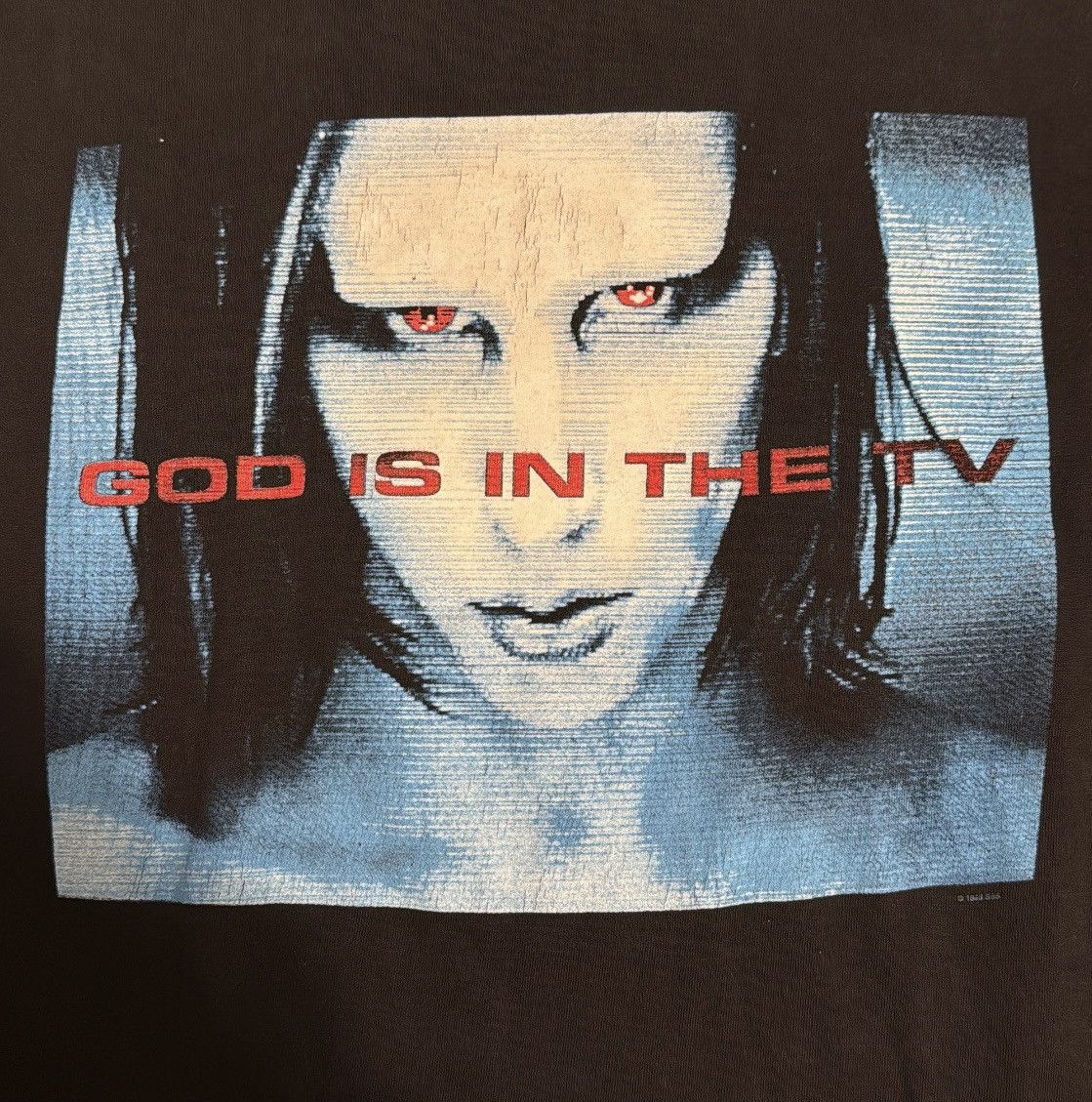 Marilyn Manson Vintage 1998 Marilyn Manson Gods in the TV T-shirt Size US M / EU 48-50 / 2 - 2 Thumbnail