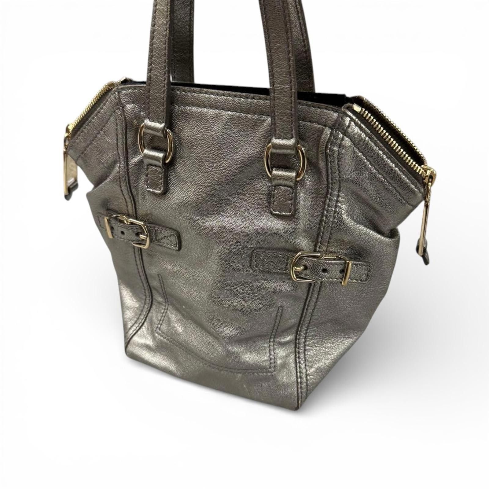 Saint Laurent Paris Saint Laurent - Metallic Leather Handbag with Gold-tone Size ONE SIZE - 7 Thumbnail