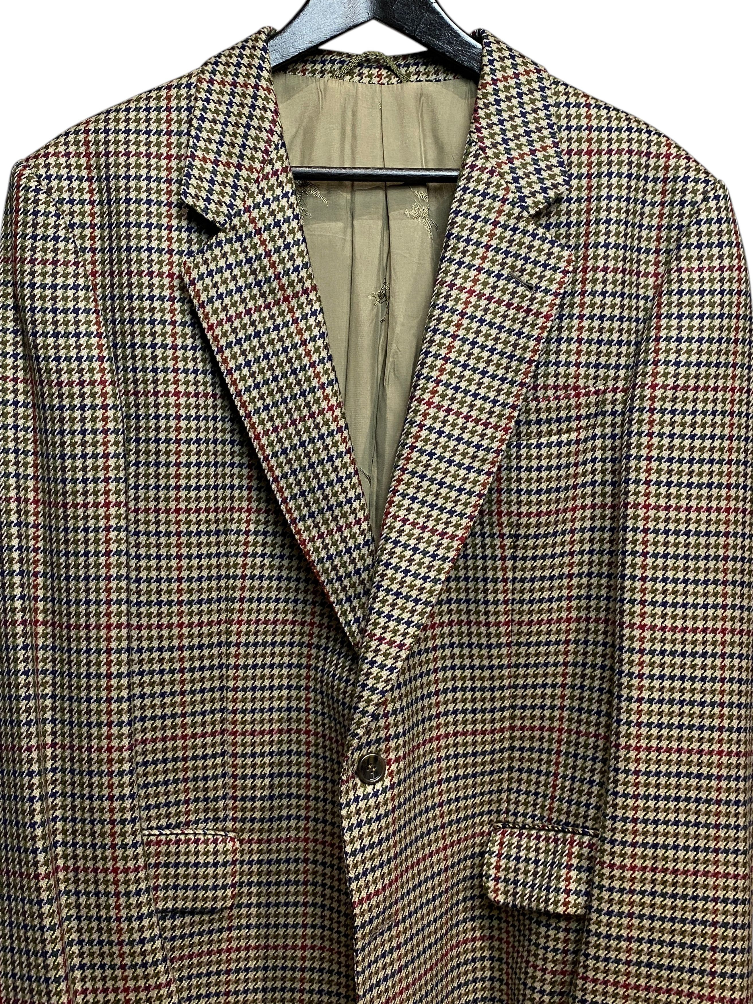 Burberry Burberry Multicolor Gun Club Check Wool Blazer Sport Jacket Size 42R - 4 Thumbnail