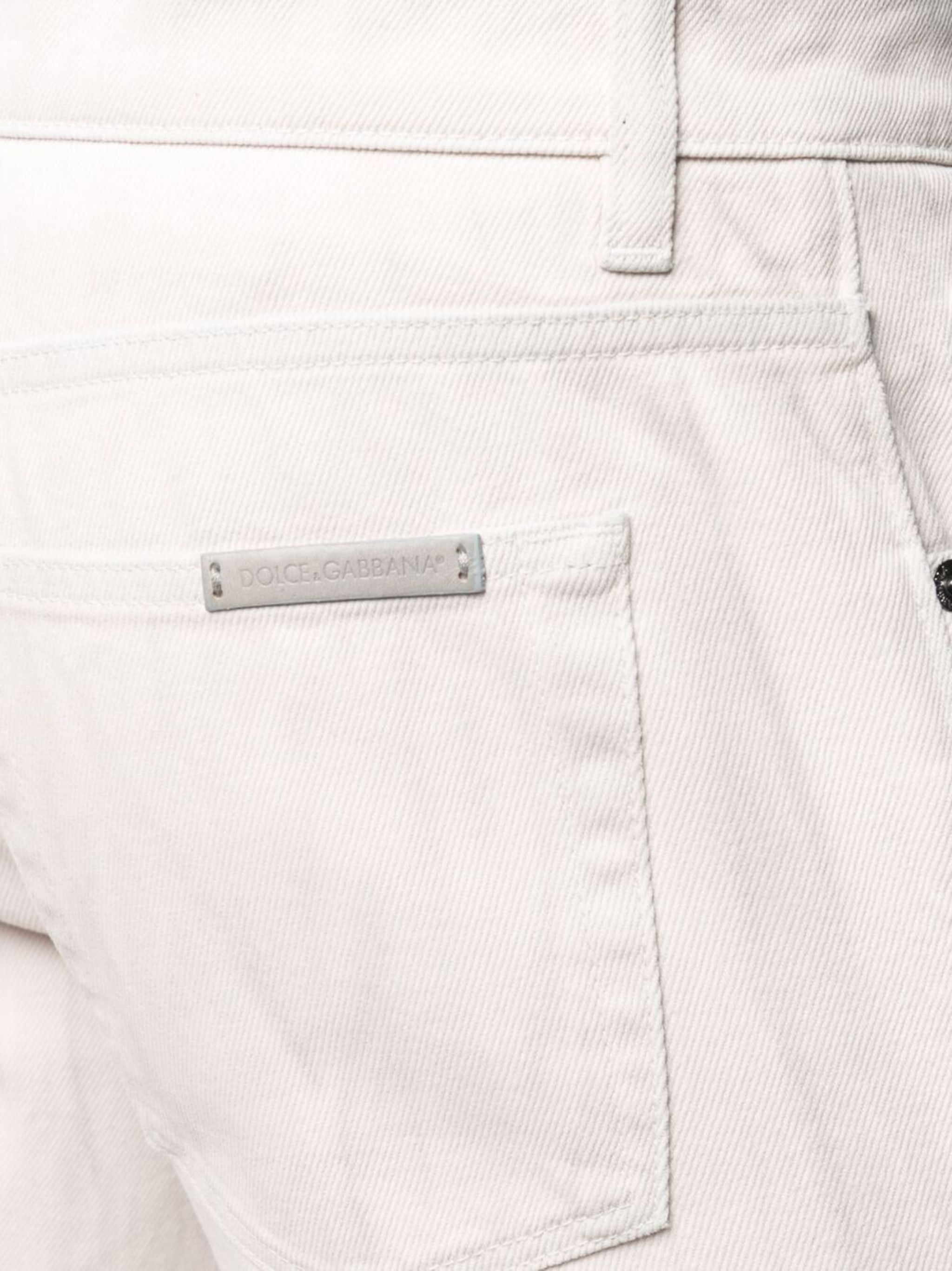 Dolce & Gabbana o1y0125 5-Pocket Pant in Ivory Size US 36 / EU 52 - 4 Thumbnail