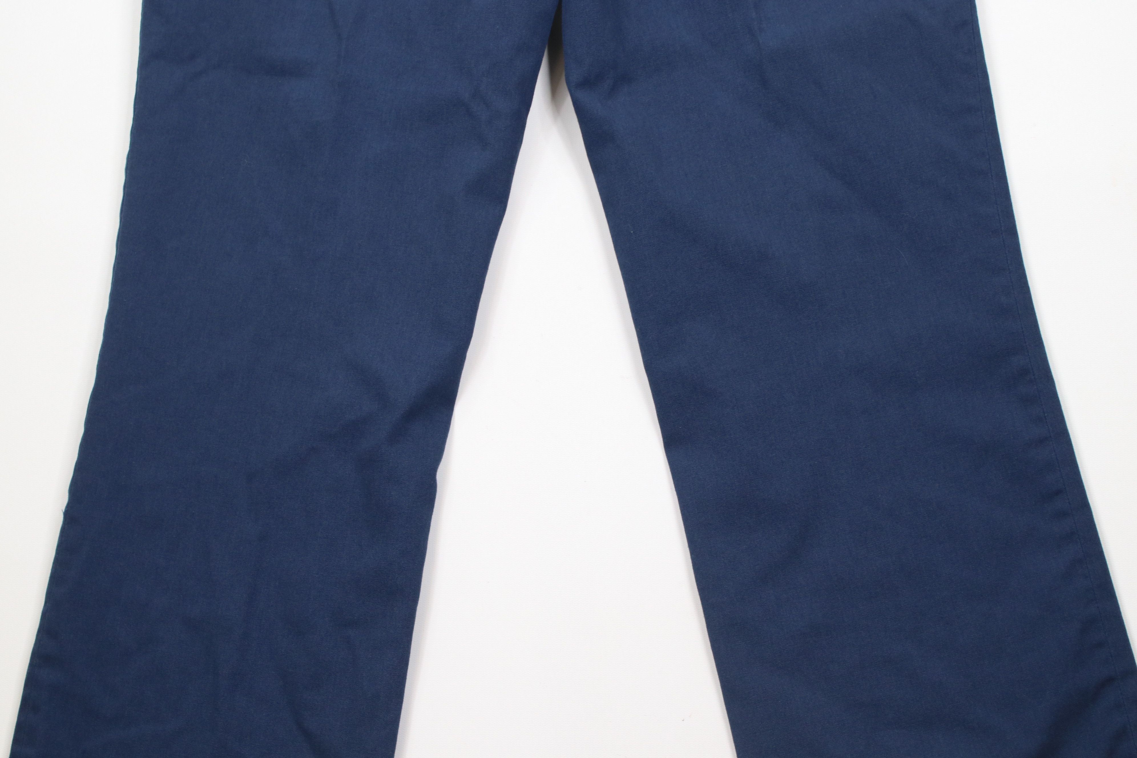 Vintage Vintage 70s Streetwear Flared Wide Leg Chino Pants Blue USA Size US 32 / EU 48 - 11 Thumbnail