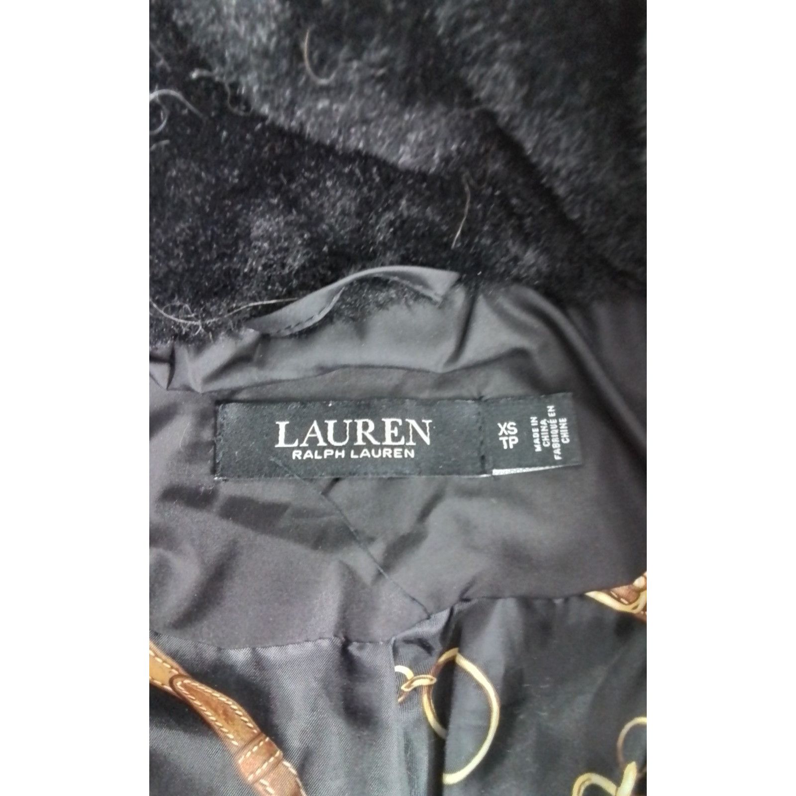 Ralph Lauren Lauren by Ralph Lauren Down Jacket Women's XS Black Faux Fur Size XS / US 0-2 / IT 36-38 - 8 Thumbnail