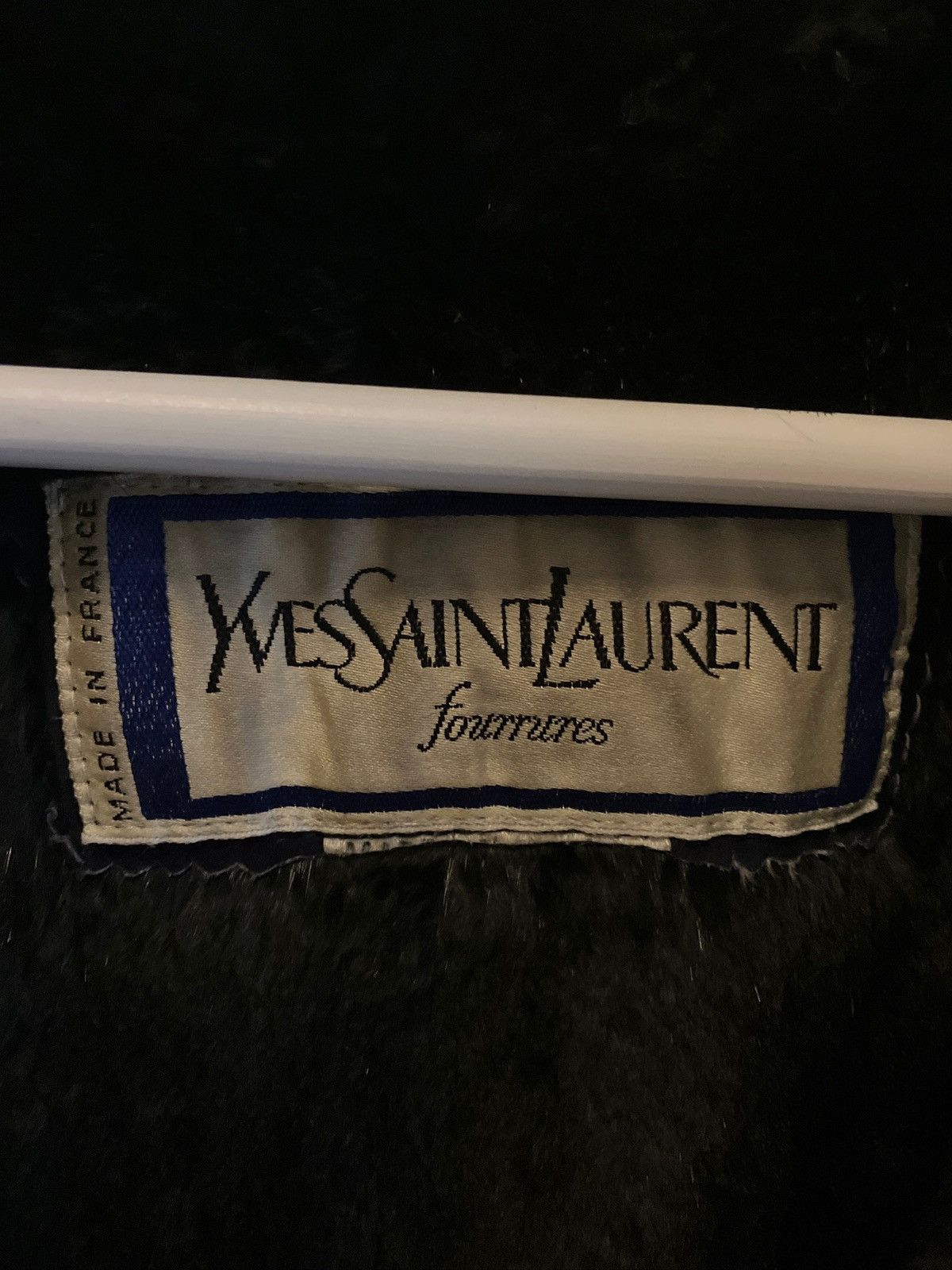 Yves Saint Laurent Manteau Yves Saint Laurent daim bleu & fourrure de lapin Size M / US 6-8 / IT 42-44 - 3 Thumbnail
