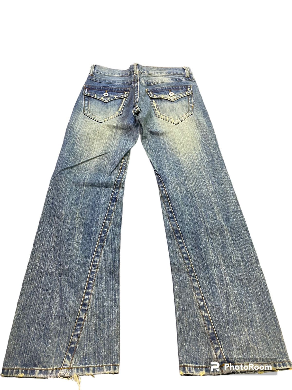 Hysteric Glamour × Japanese Brand Flare jeans rubbersoul Distressed Boot Cut Size US 33 - 1 Thumbnail