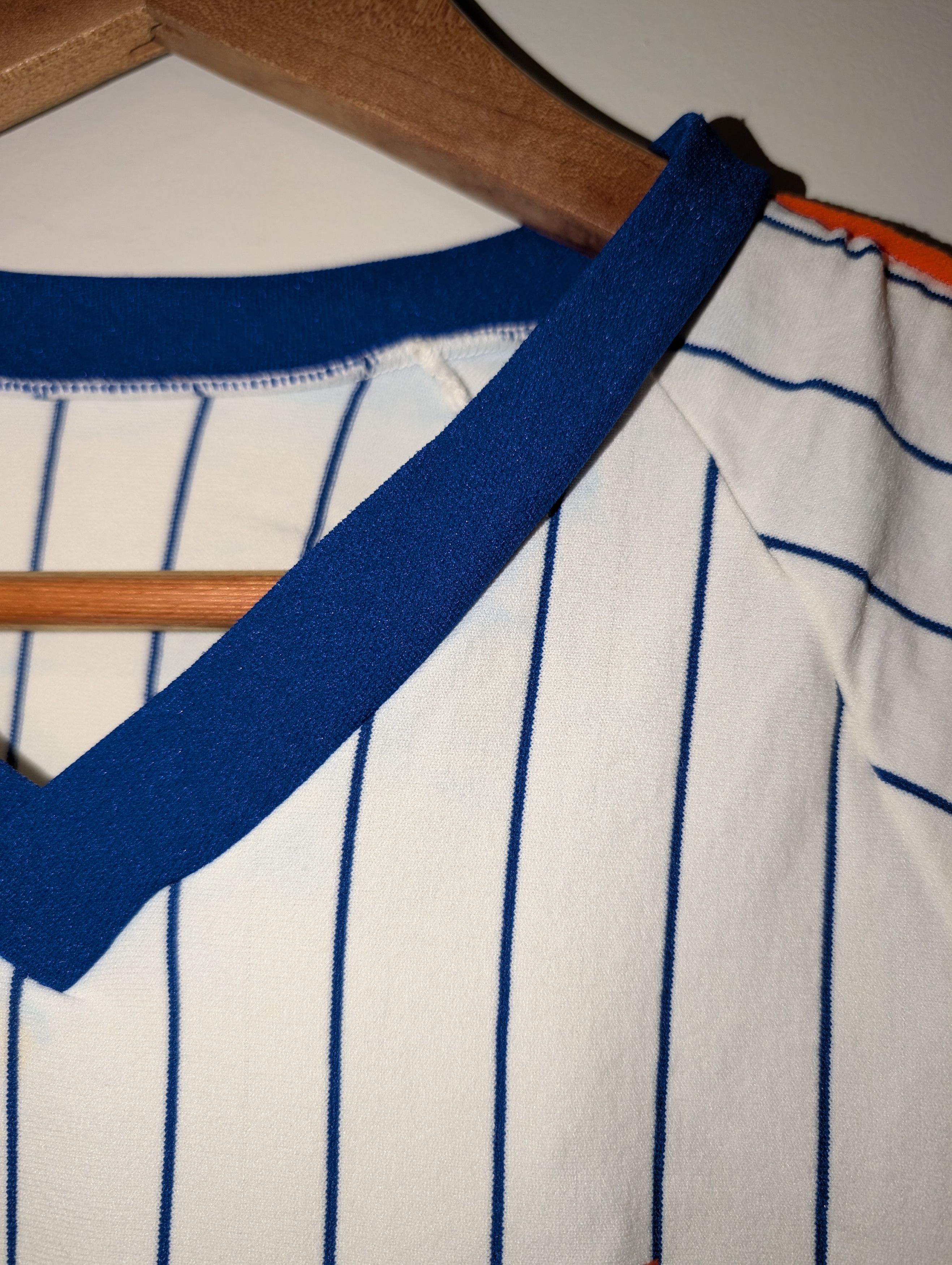 MLB Vintage 80s New York Mets MLB Baseball Sand-Knit T-Shirt Size US M / EU 48-50 / 2 - 7 Thumbnail