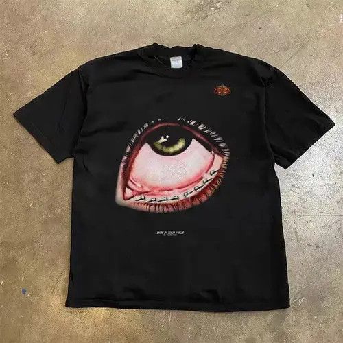VIBE Hip Hop Punk Eye Print Casual Short Sleeve T-Shirt Size US S / EU 44-46 / 1 - 7 Thumbnail