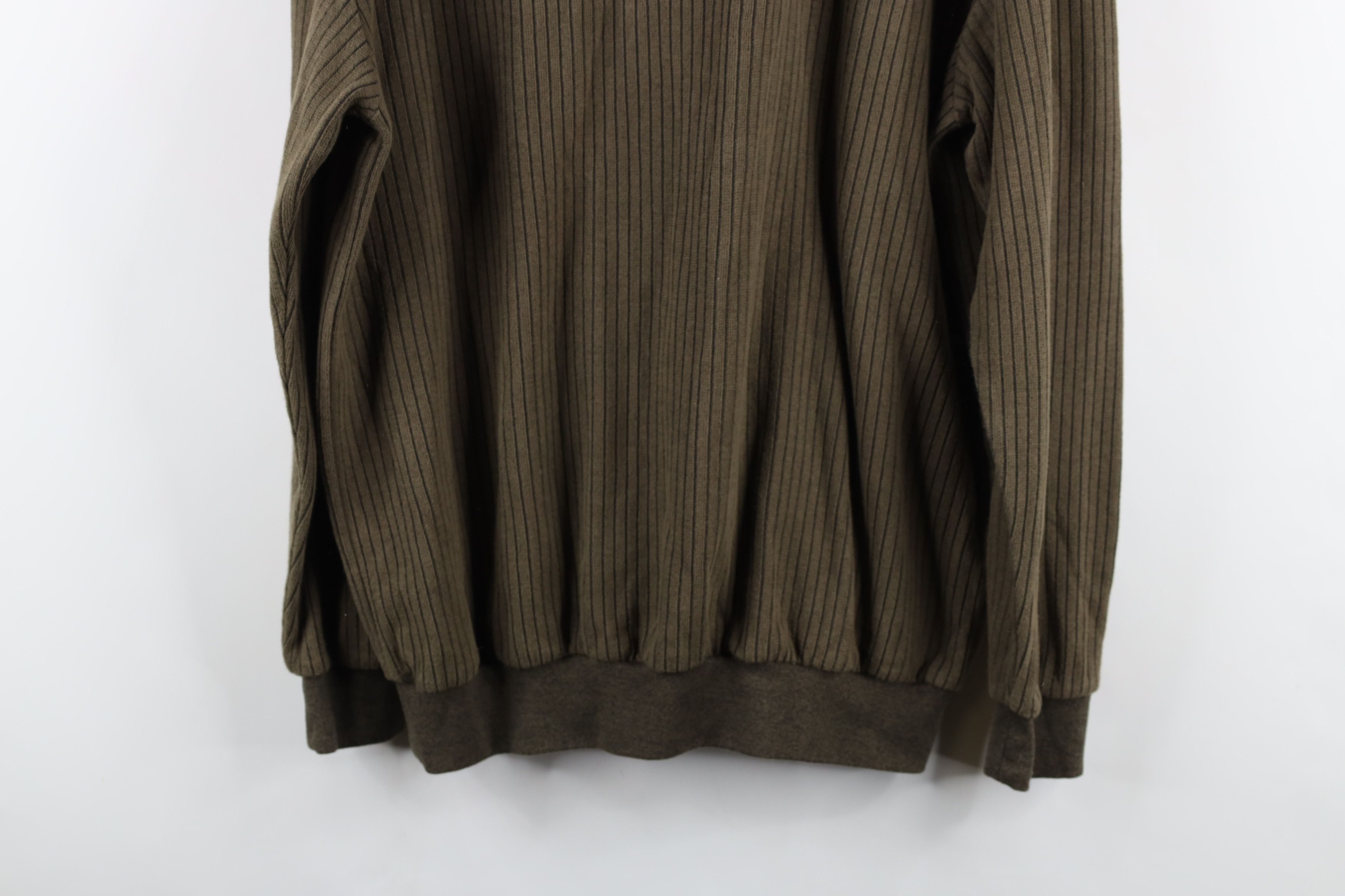 Vintage Vintage 90s Streetwear Ribbed Knit Pullover Polo Shirt Size US L / EU 52-54 / 3 - 10 Thumbnail