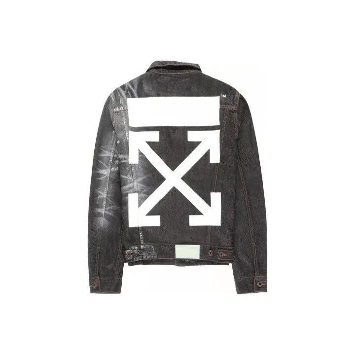 Off-White Off-White Arrows Slim Denim Jacket Black 0079 Size US M / EU 48-50 / 2 - 1 Thumbnail