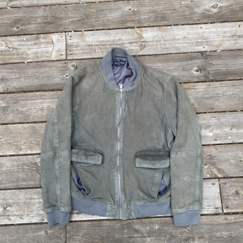 Saks Fifth Avenue Vintage Saks Fifth Avenue Goat Skin Leather Bomber Jacket X Size US XL / EU 56 / 4 - 4 Thumbnail