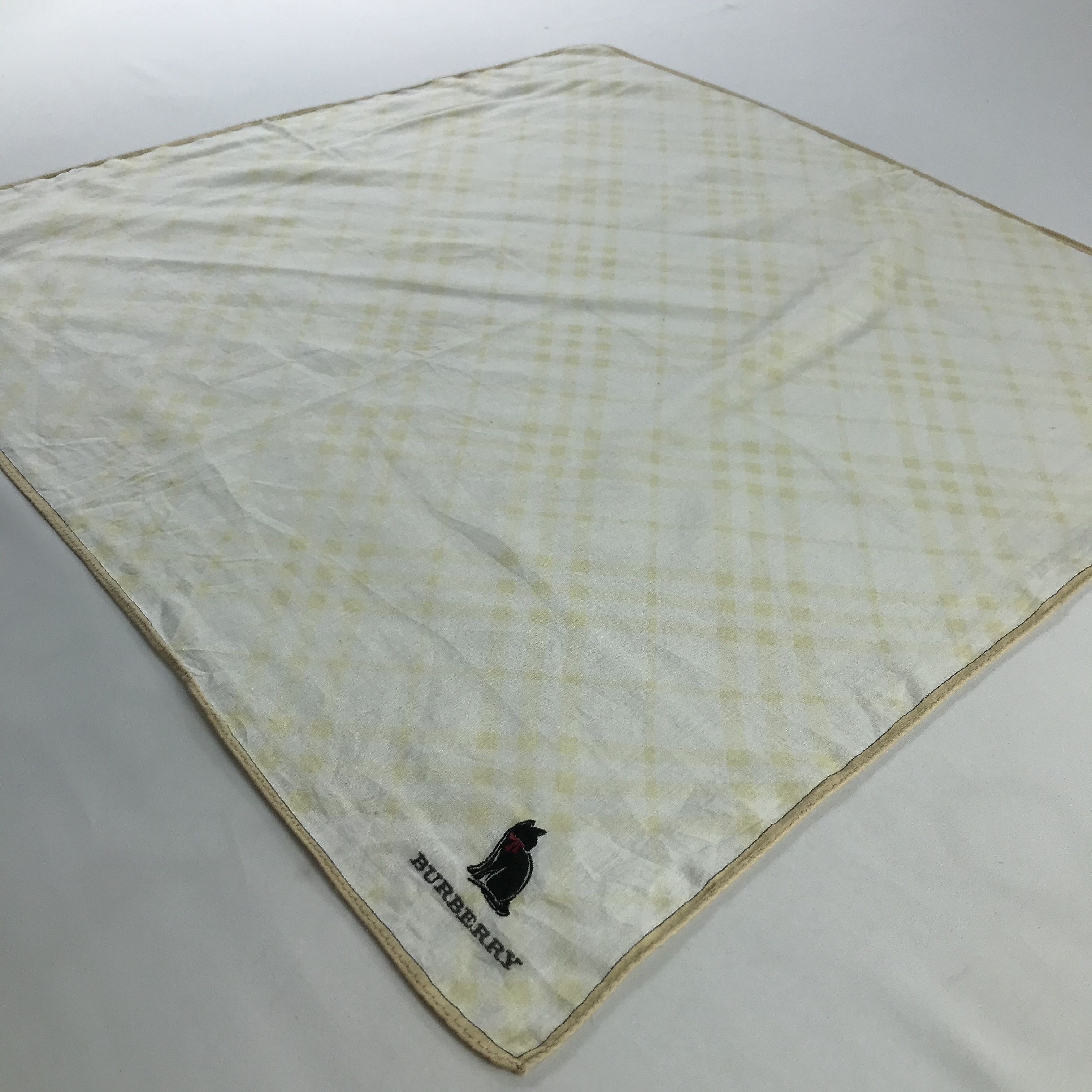 Burberry × Vintage Burberry Bandana / Handkerchief / Neckerchief - S471 Size ONE SIZE - 2 Thumbnail