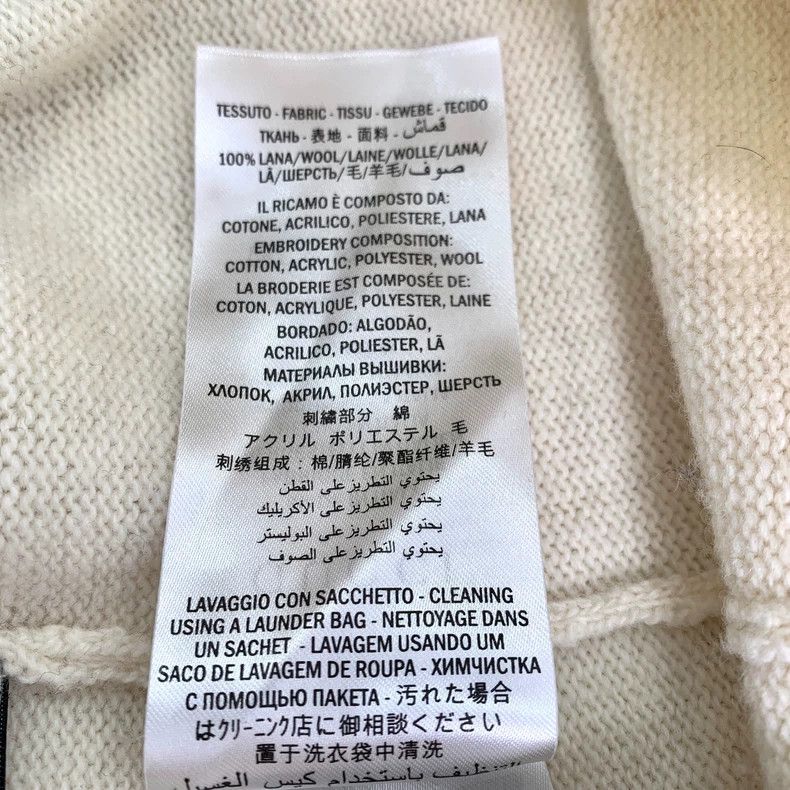 Gucci Gucci White tiger head embroidered round-neck pullover swea Size US M / EU 48-50 / 2 - 8 Thumbnail