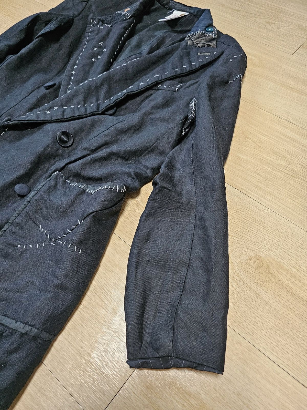 Undercover M AW04 But Beautiful Six-button assymetric blazer jacket Size US M / EU 48-50 / 2 - 2 Thumbnail