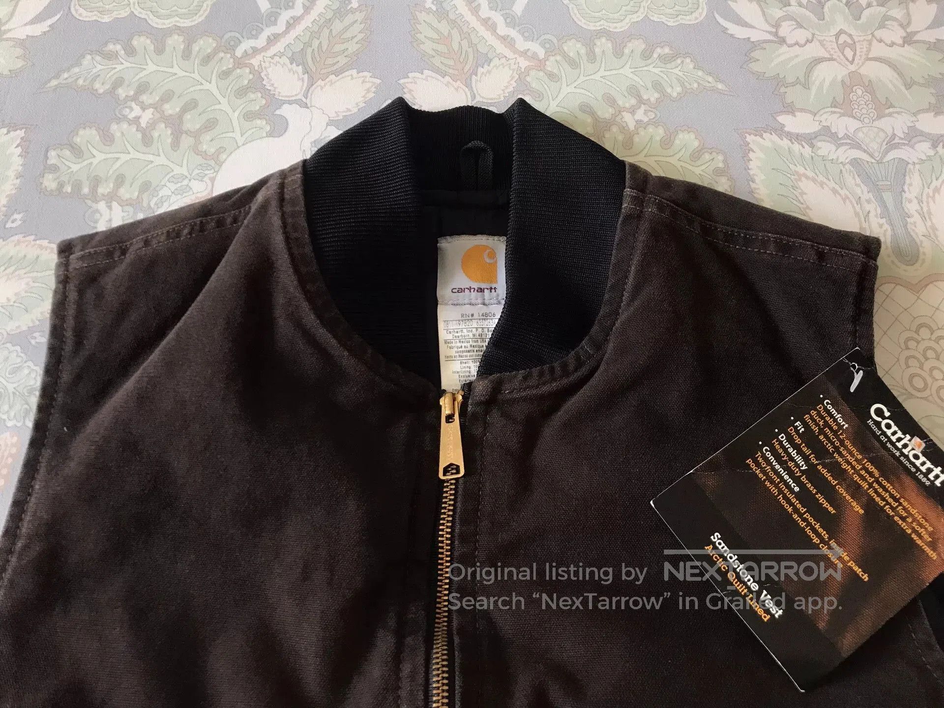 Carhartt Carhartt V02 Washed Canvas Work Vest. Size US L / EU 52-54 / 3 - 4 Thumbnail
