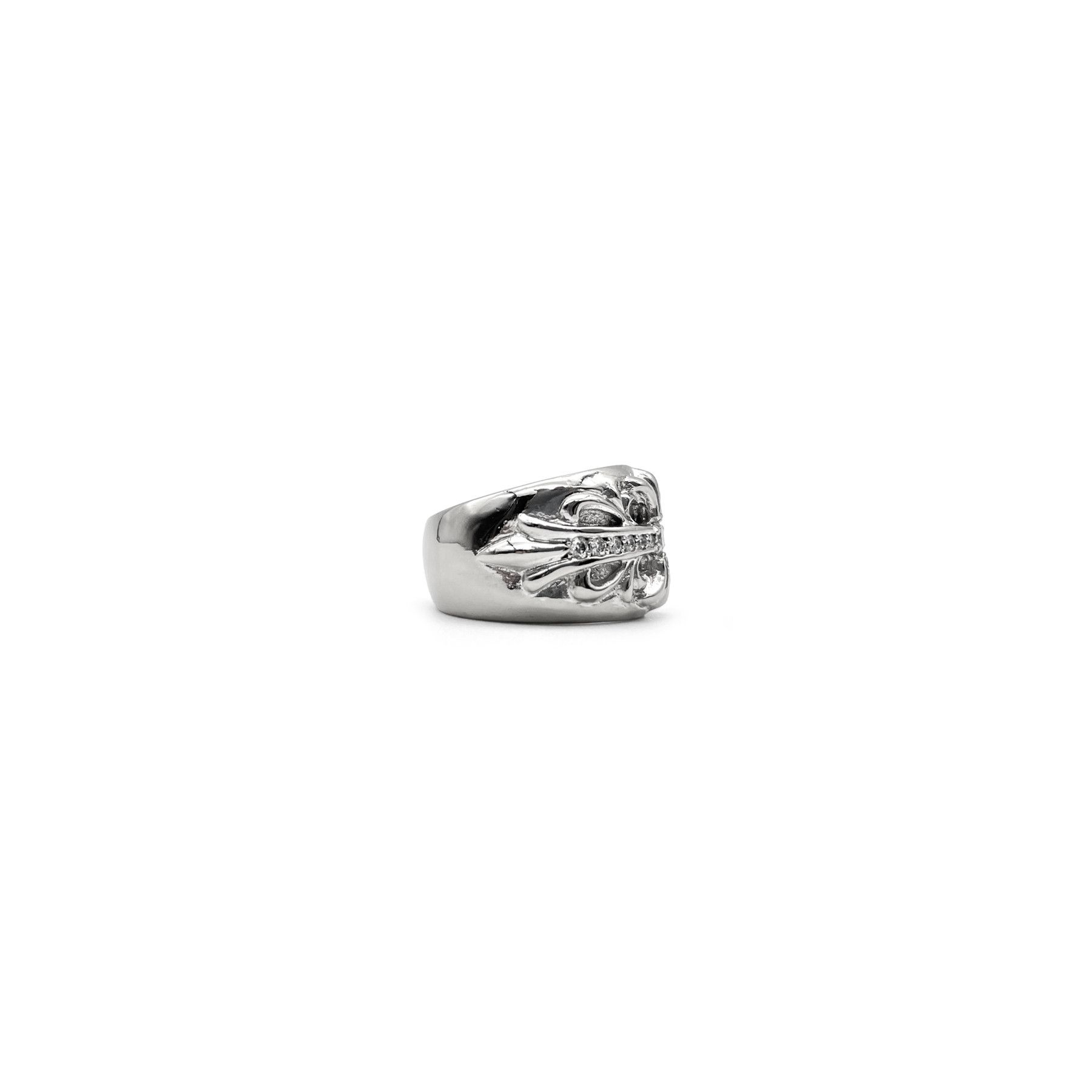 Chrome Hearts Chrome Hearts 18K White Gold Diamonds Keeper Ring Size ONE SIZE - 2 Thumbnail