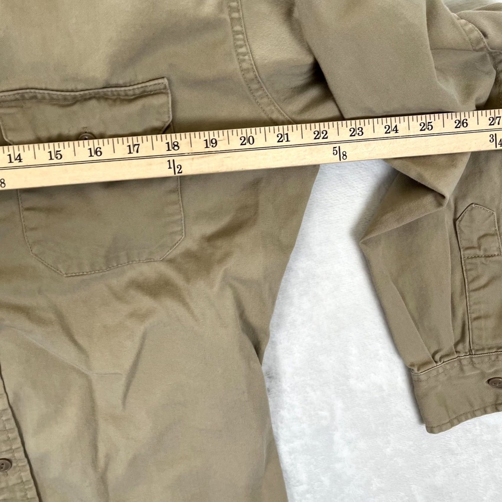 Vintage VINTAGE Big Mac Shirt Mens Medium Beige Solid Long Sleeve Button Front Workwear Size US M / EU 48-50 / 2 - 3 Thumbnail