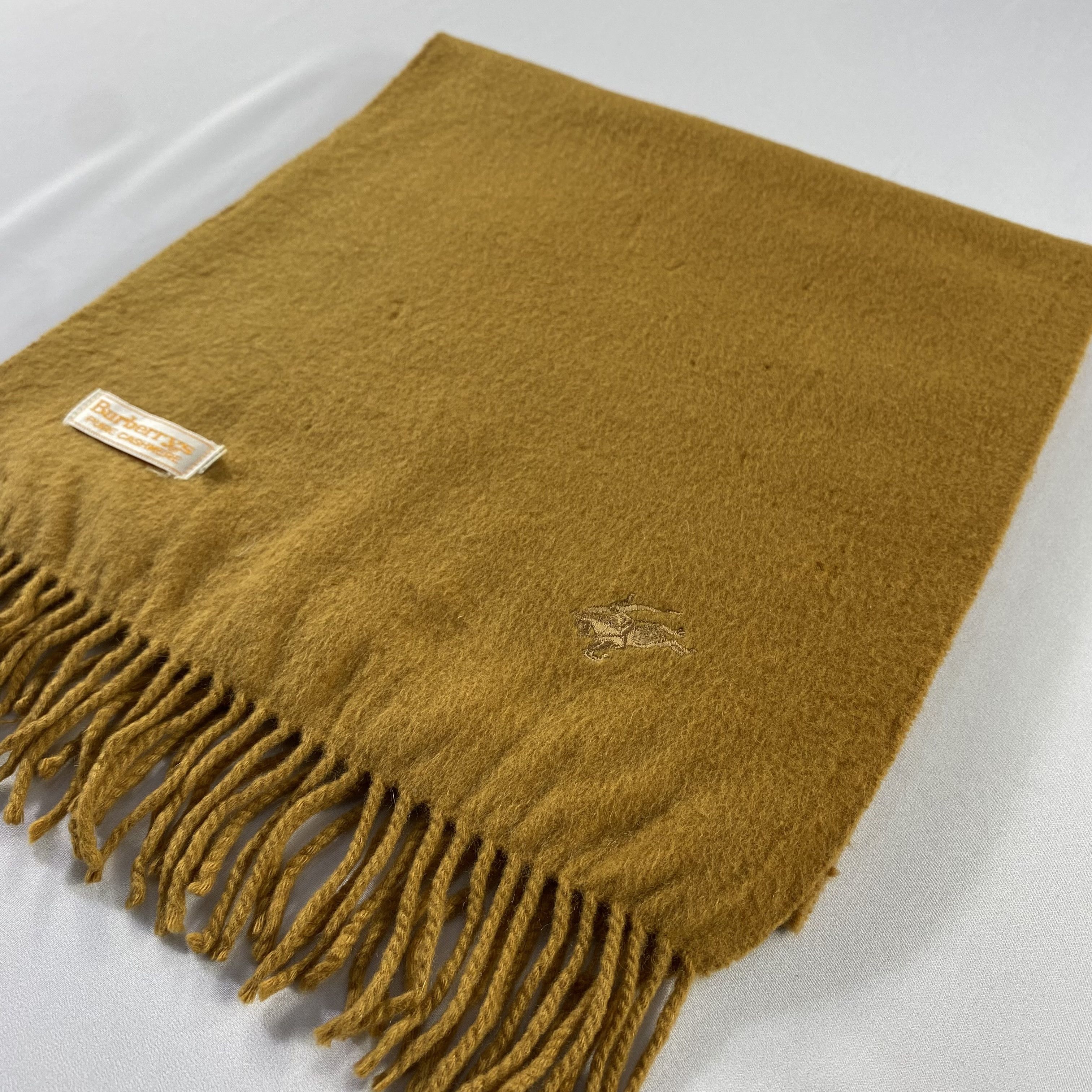 Burberry × Vintage Vintage Burberry Scarf Neck Wrap Cashmere Muffler Size ONE SIZE - 10 Thumbnail