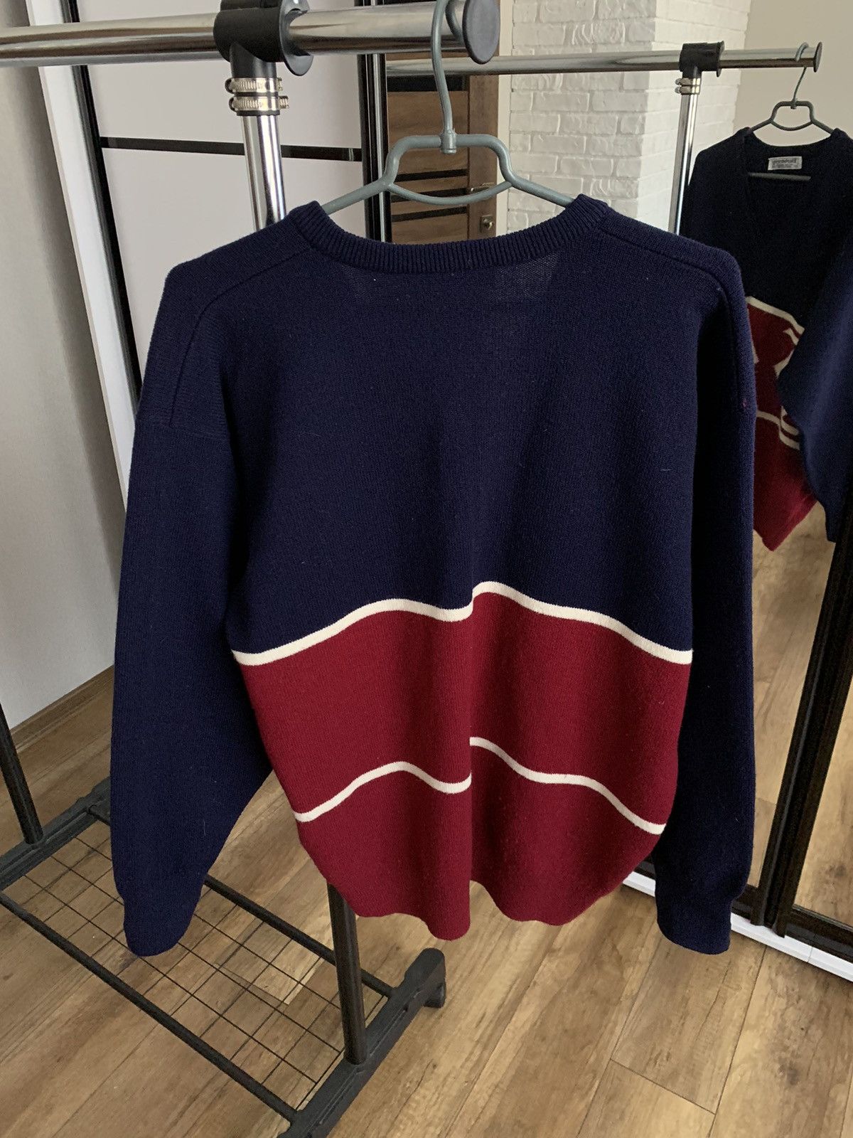 Burberry Burberrys Golf Vintage Wool Knit Sweater 90s England Size US XL / EU 56 / 4 - 5 Thumbnail