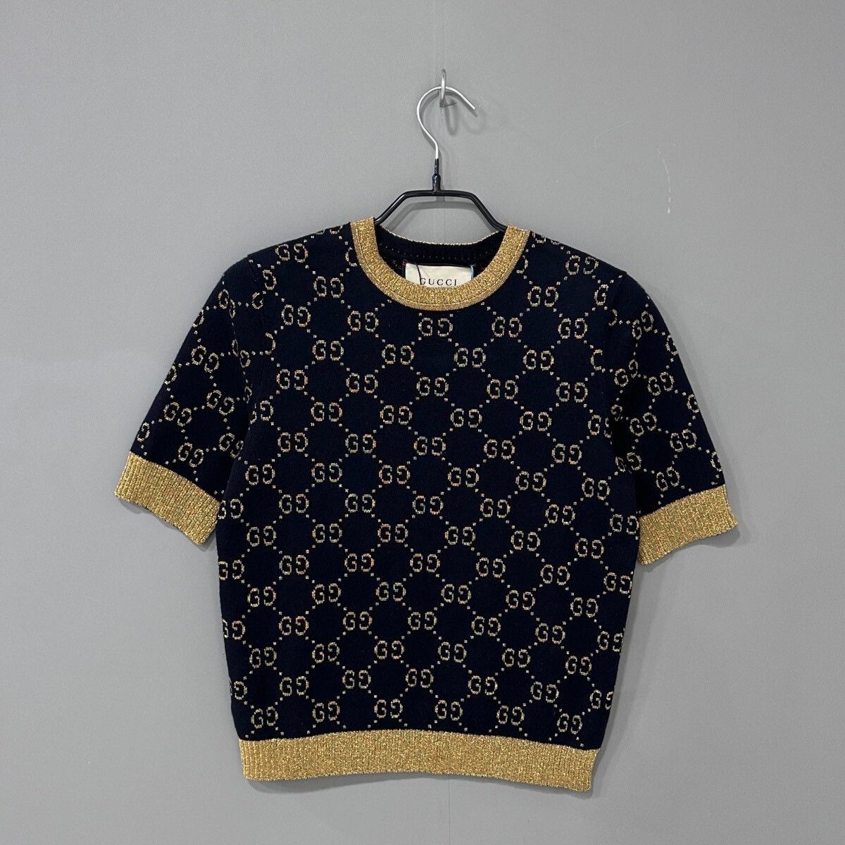 Gucci Gucci GG Knit Short-Sleeve Top Size XS / US 0-2 / IT 36-38 - 1 Thumbnail