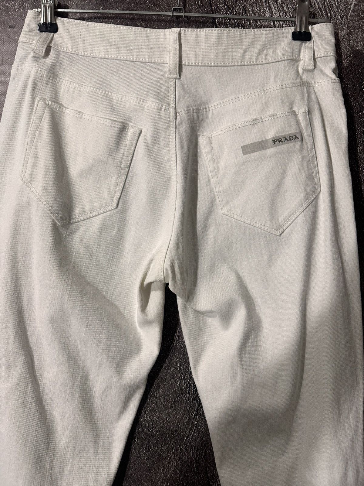 Prada Vintage Prada white jeans Size 27" / US 4 / IT 40 - 2 Thumbnail