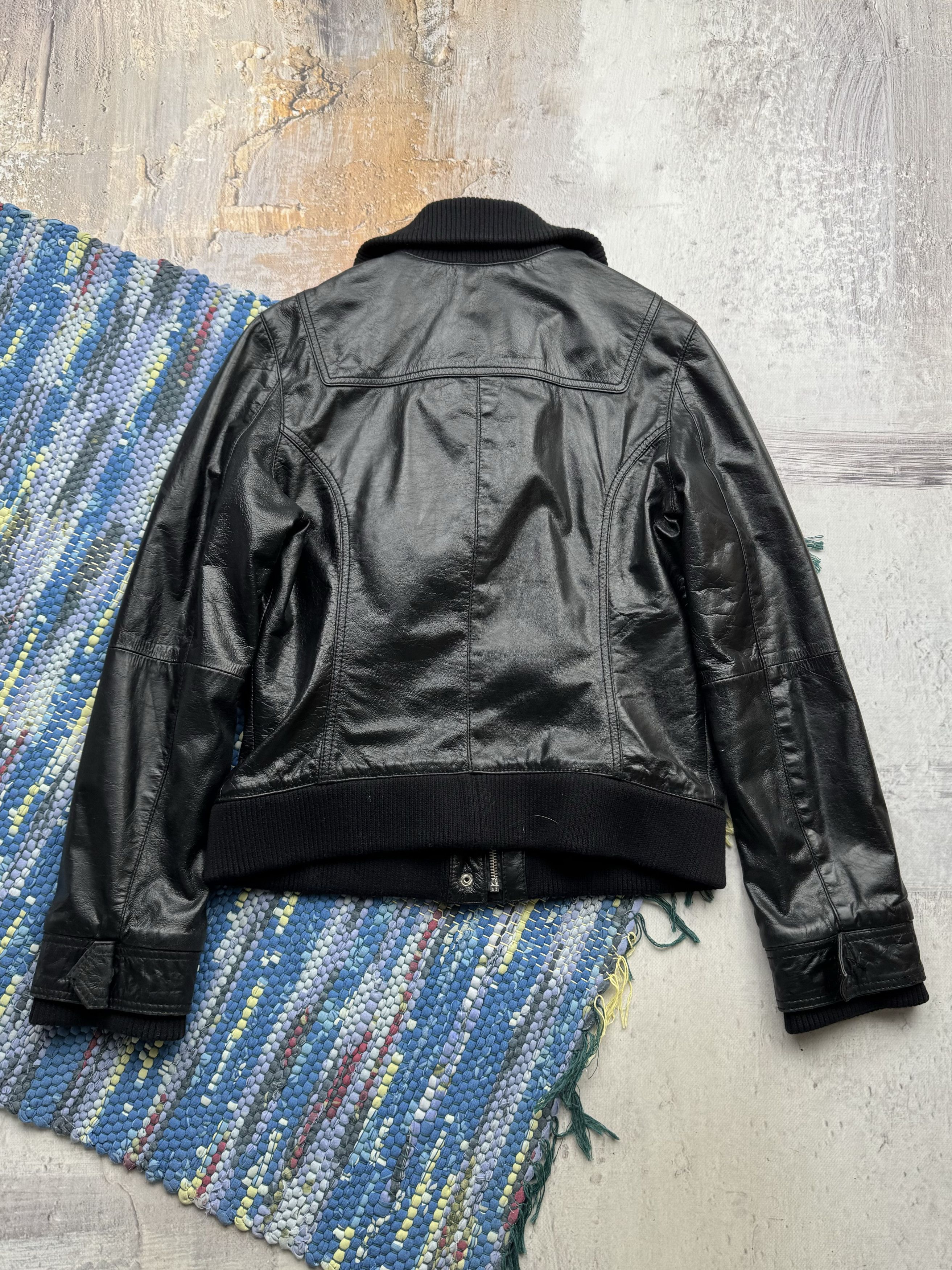 Vintage Vintage Cropped Leather Jacket A357D15(395) Size S / US 4 / IT 40 - 6 Thumbnail