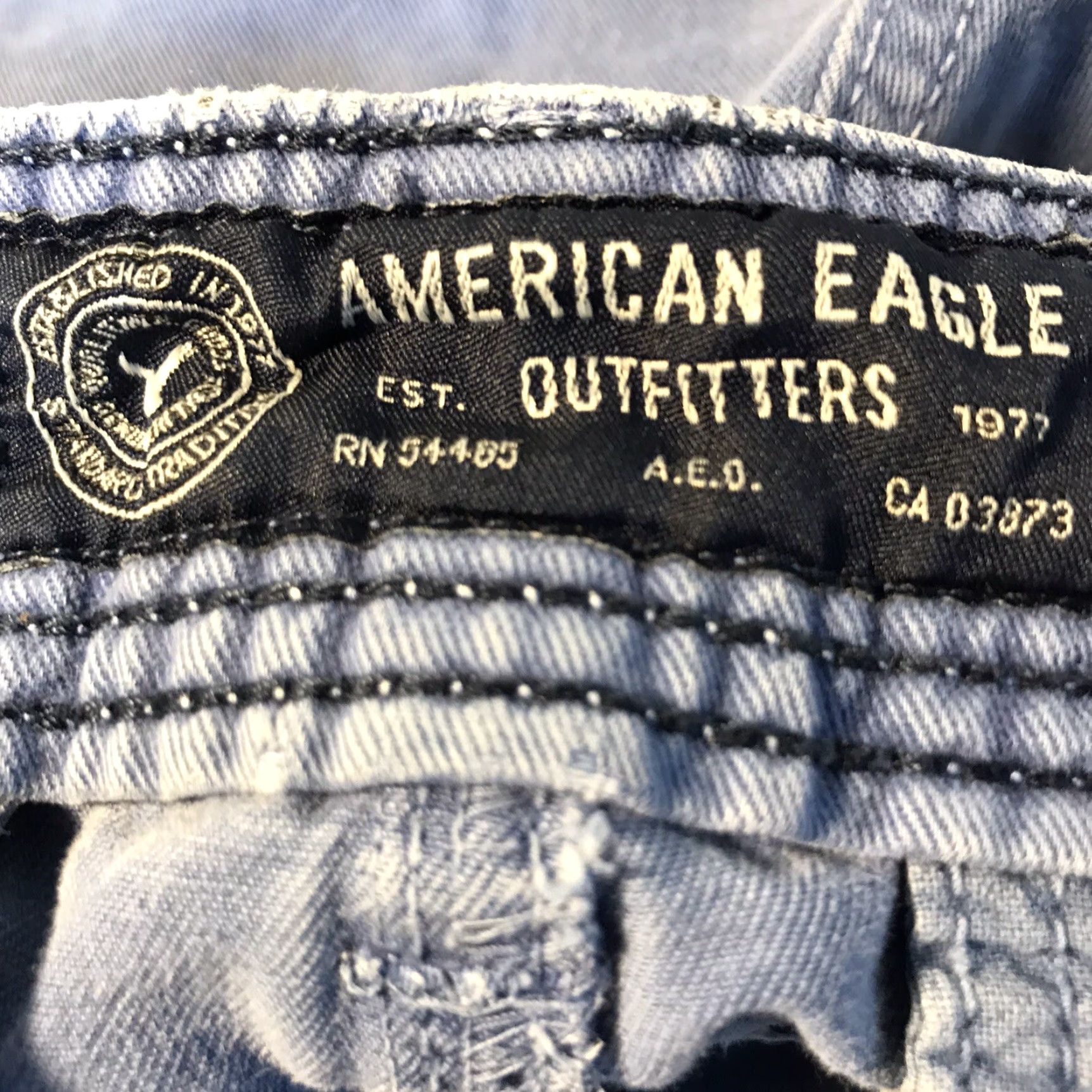 American Eagle Outfitters VINTAGE American Eagle Outfitters Men’s Chino Shorts Cotton Casual Summer Size 32 Blue Size US 32 / EU 48 - 4 Thumbnail