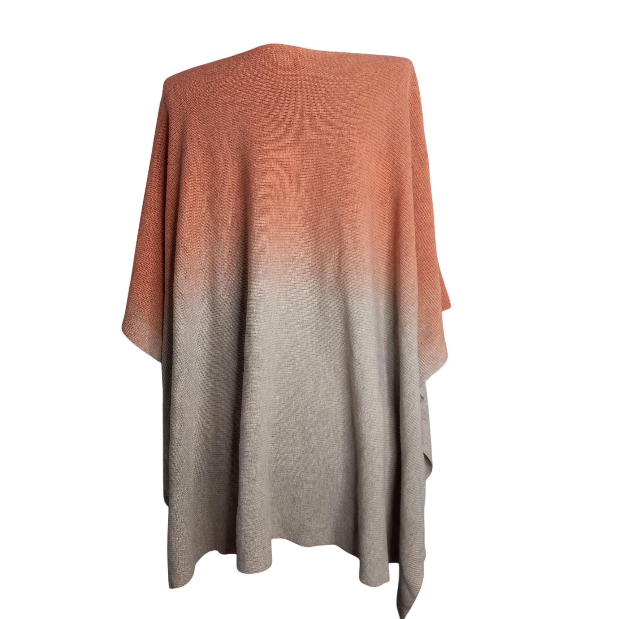 J. Jill Purejill J Jill One Size Poncho Ombré Knit Cape Soft Gradien Size ONE SIZE - 4 Thumbnail