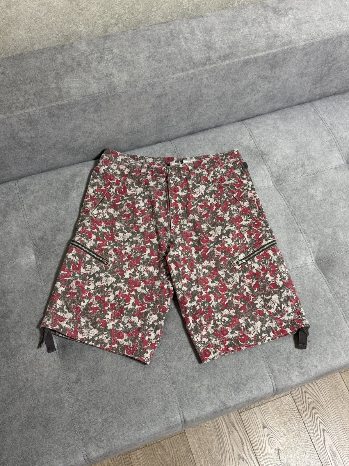 Nike × Vintage Vintage Nike Baggy Cargo Y2K shorts military sport size M Size US 32 / EU 48 - 2 Thumbnail